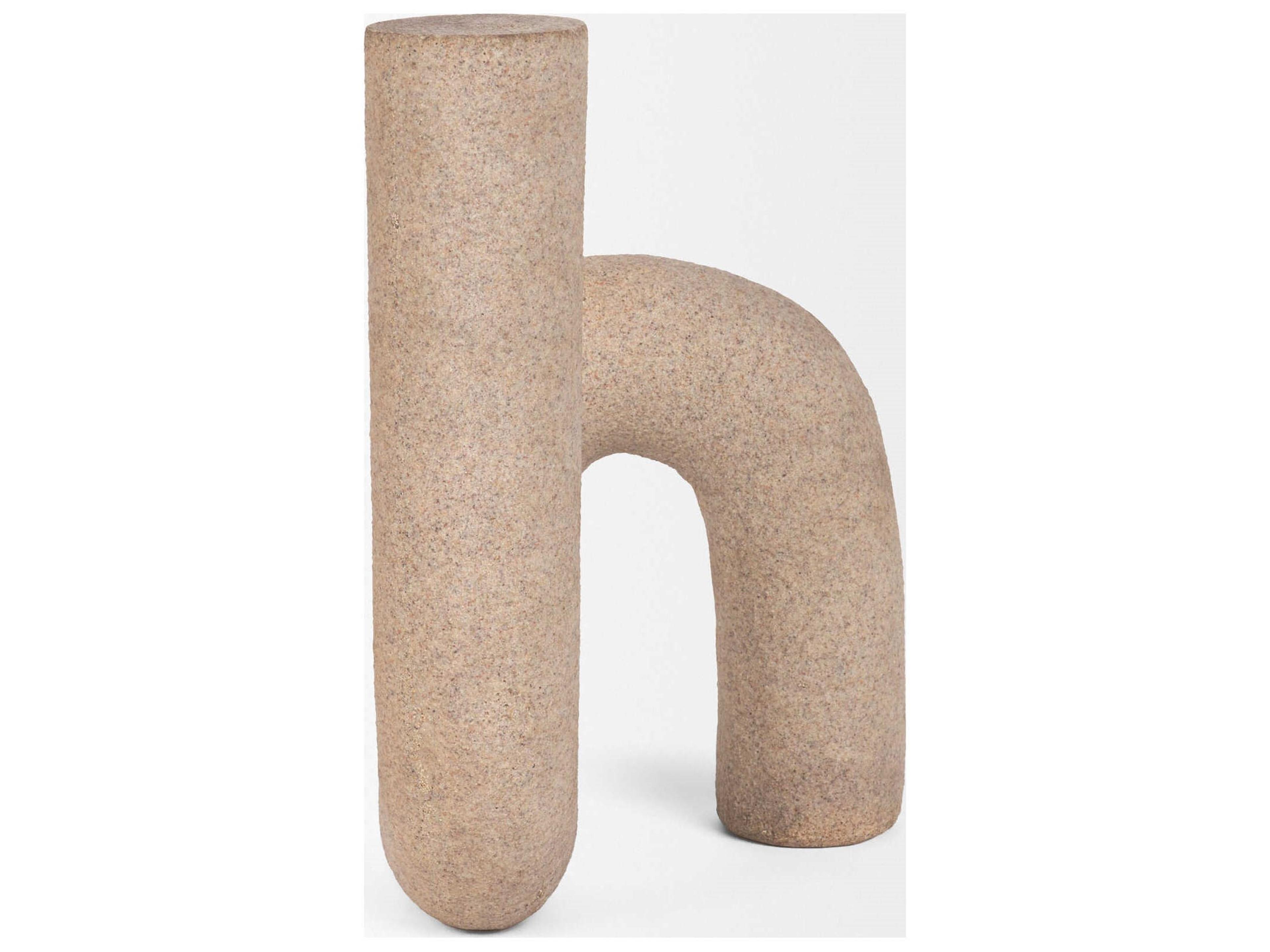 Mercana Kailyn Resin Textured Concrete Gray Decorative Object