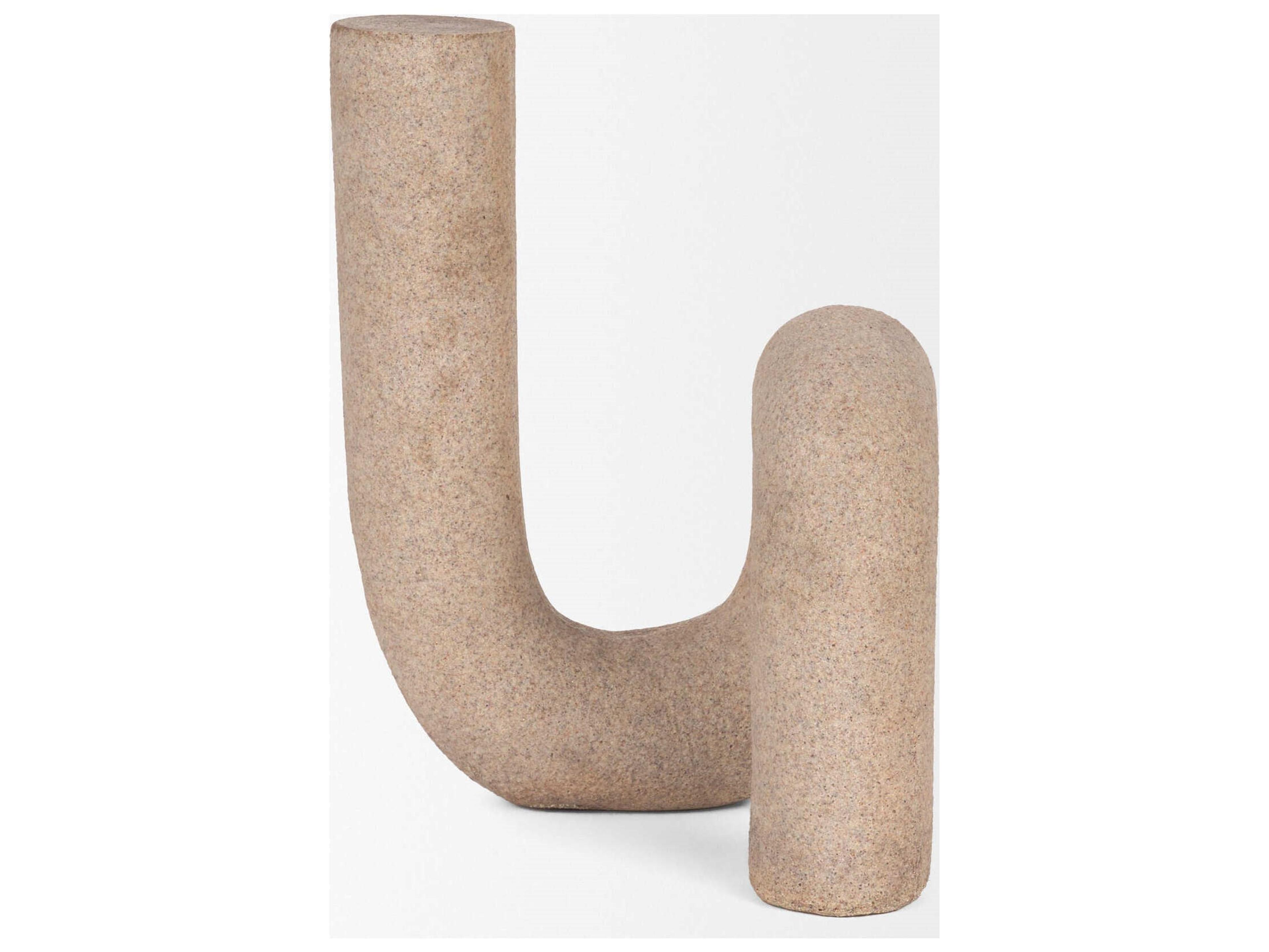 Mercana Kailyn Resin Textured Concrete Gray Decorative Object