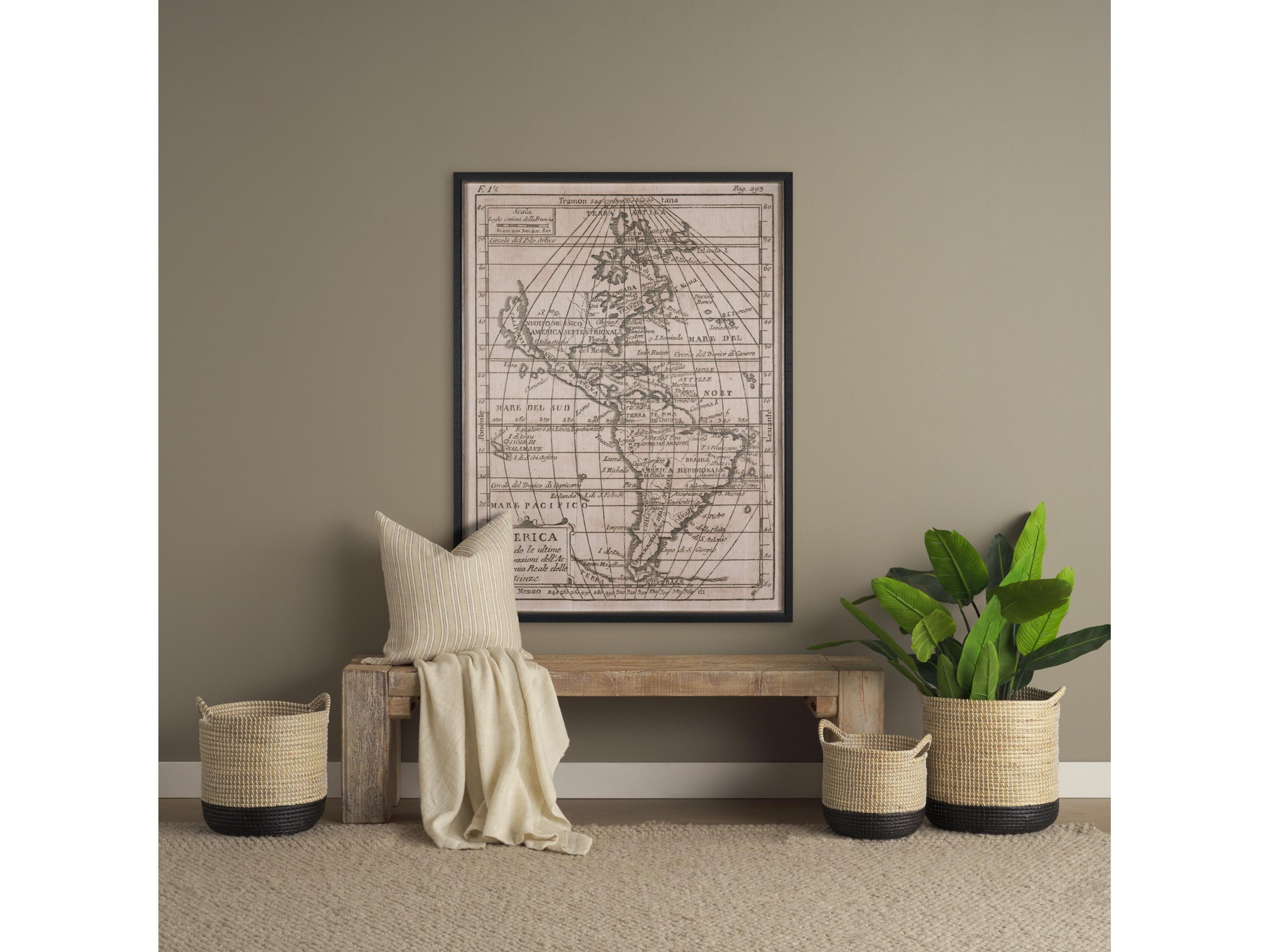 Mercana Jaxon Beige and Black Striped Cotton-Linen Decorative Square Pillow Cover