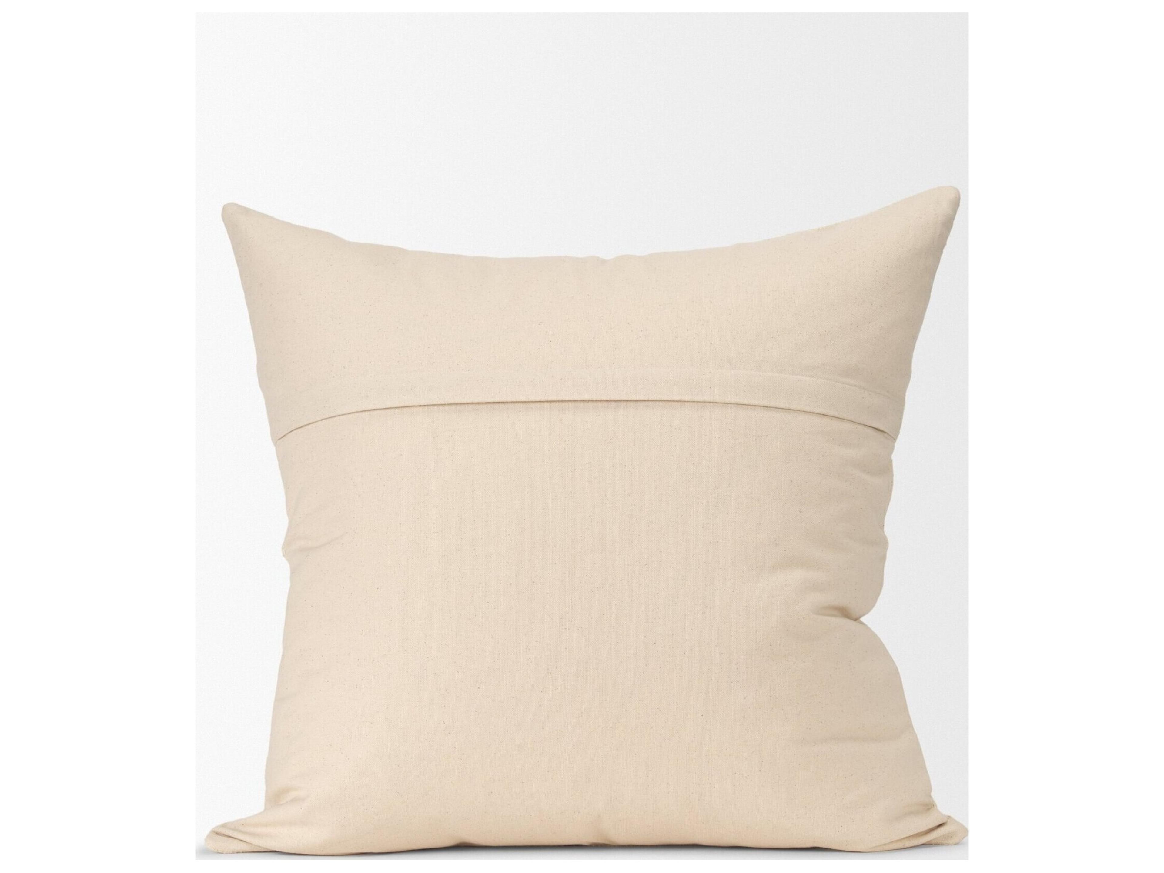 Mercana Jenner Cream Cotton-Linen Blend Decorative Square Pillow Cover