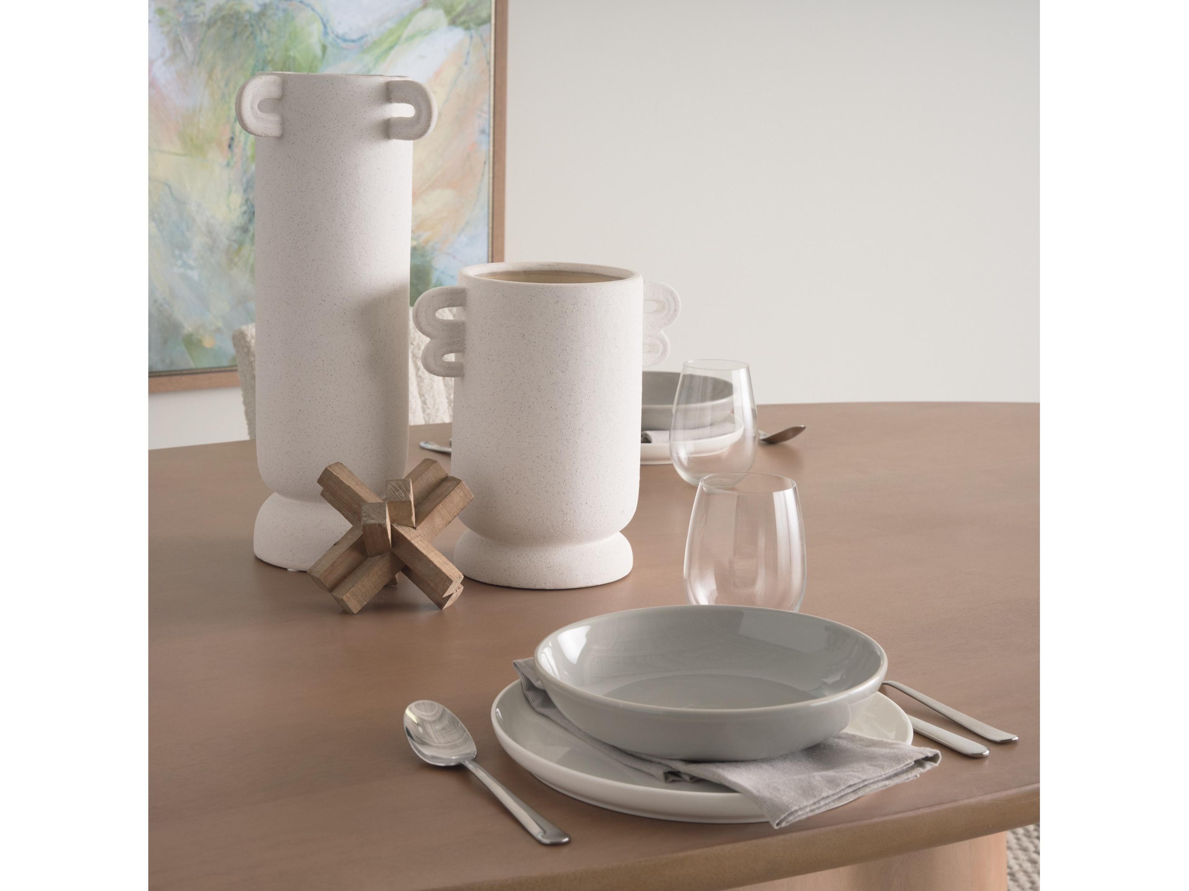 Mercana Jovani 94" Solid Light Brown Mango Wood Oval Dining Table