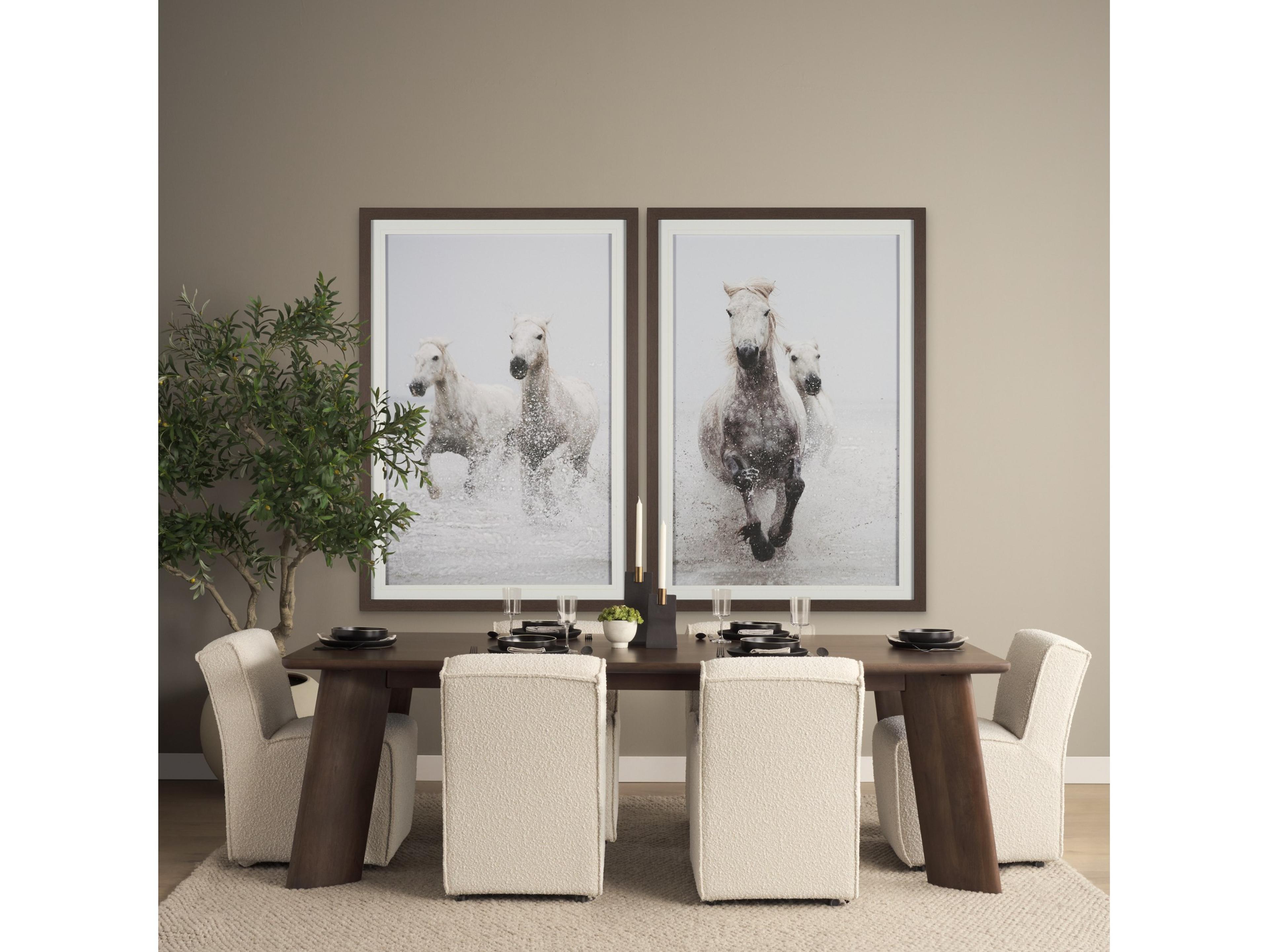 Mercana Jonan Solid Dark Brown Mango Wood Rectangular Dining Table