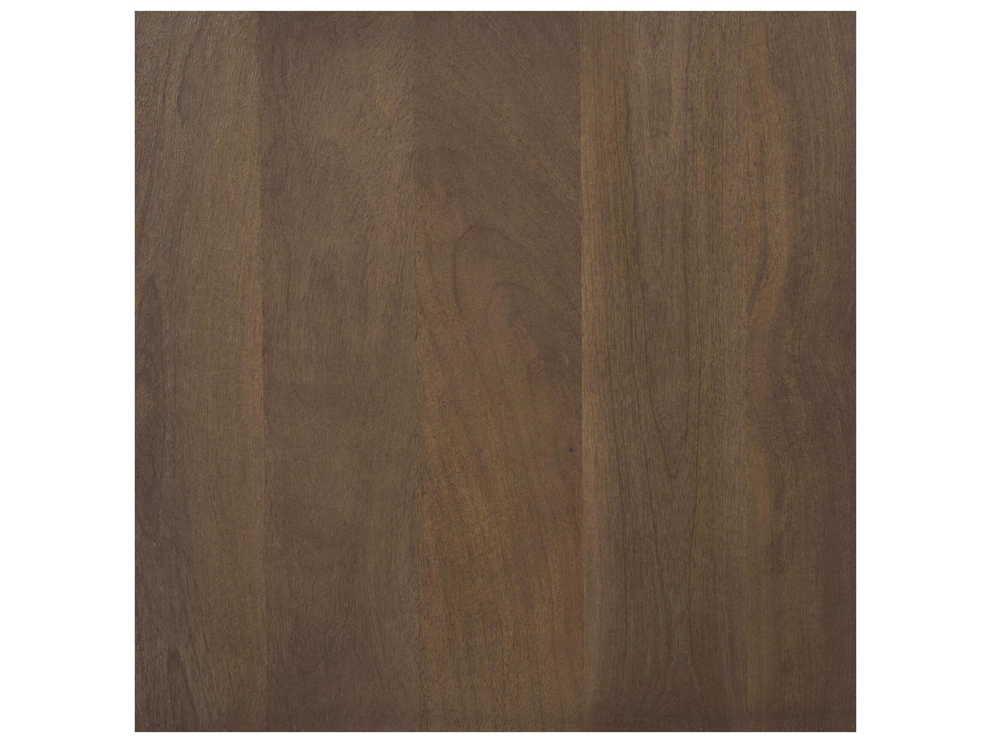 Mercana Baron Dark Brown Solid Wood w/ Antiqued Aged Brass Knobs 3-Drawer 6-Door Sideboard