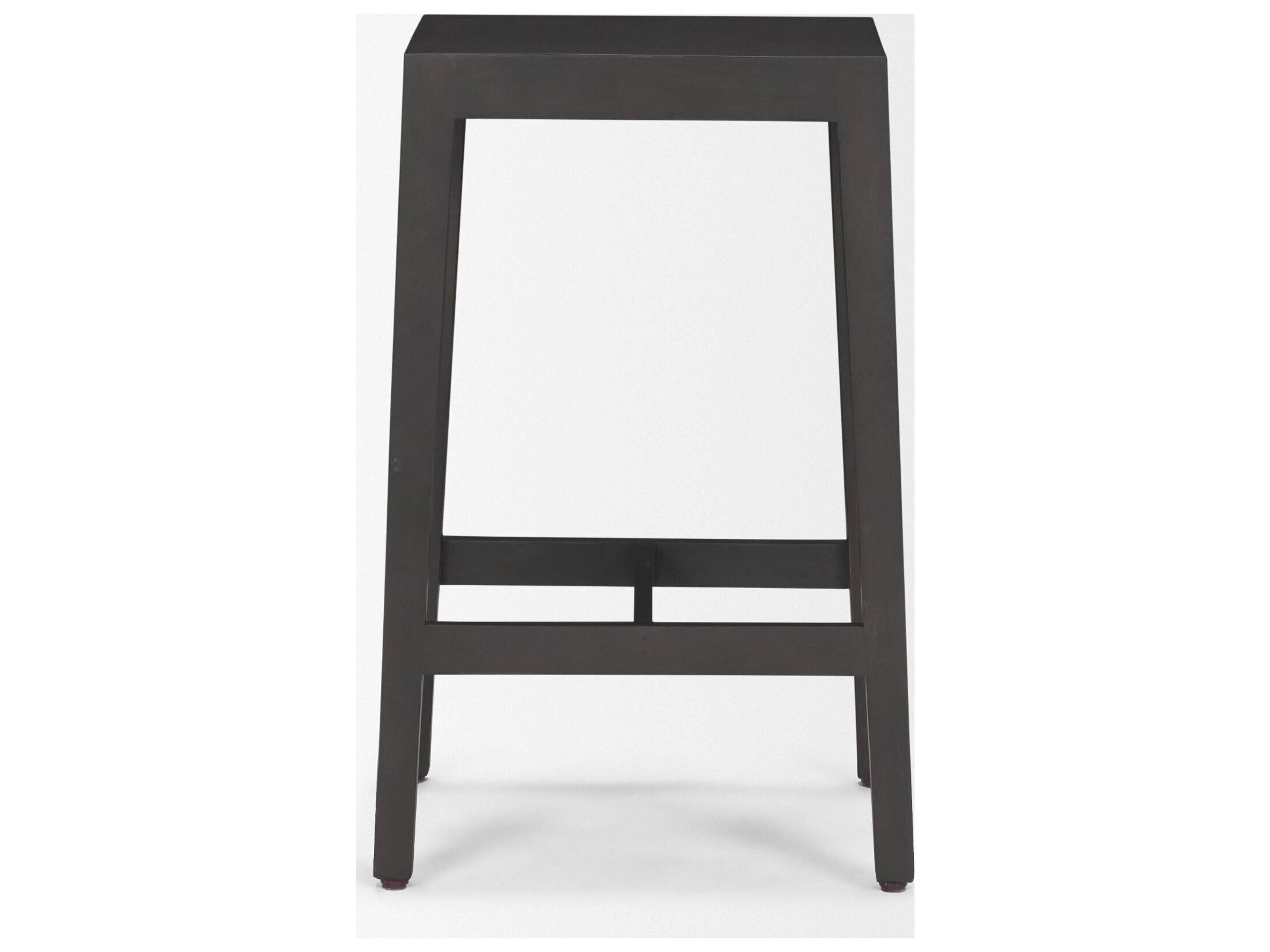 Mercana Colony Black-Brown Solid Wood Counter Stool