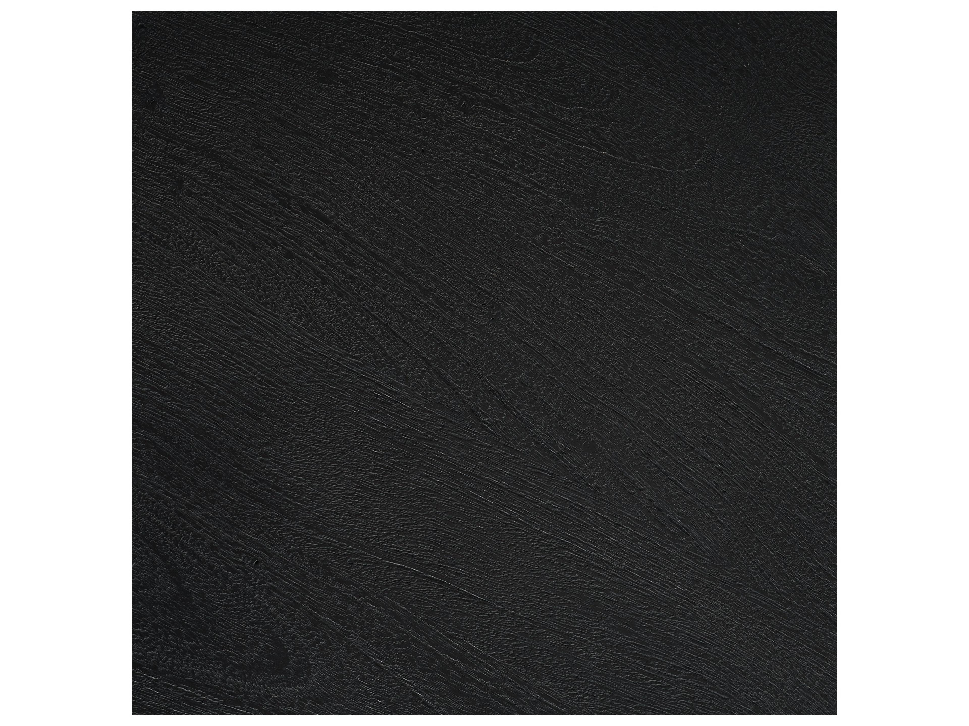 Mercana Sonel Matte Black Wood Pedestal Foyer Table