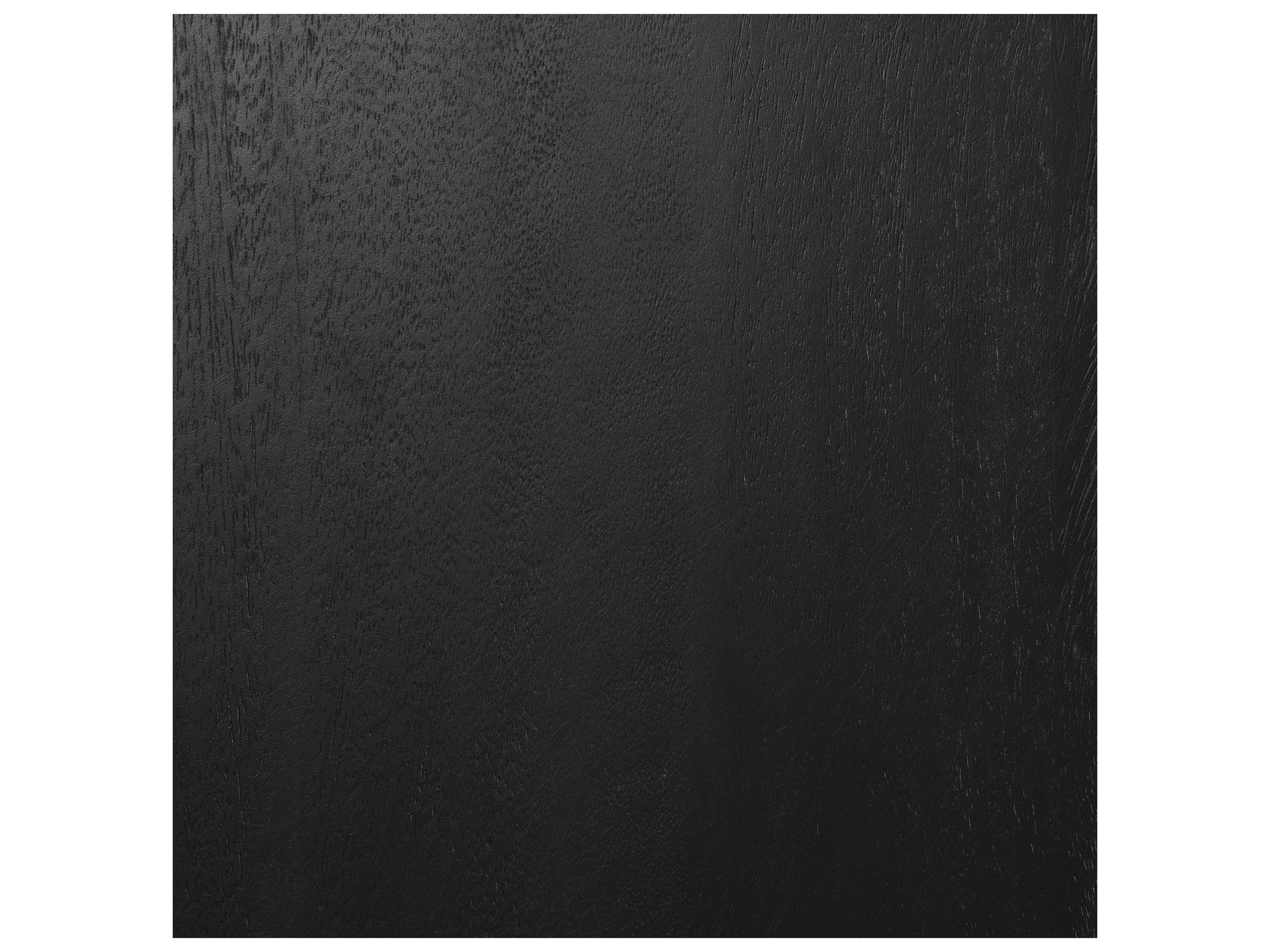 Mercana Grier Matte Black Stained Wood w/ Black Cane Accent Cabinet