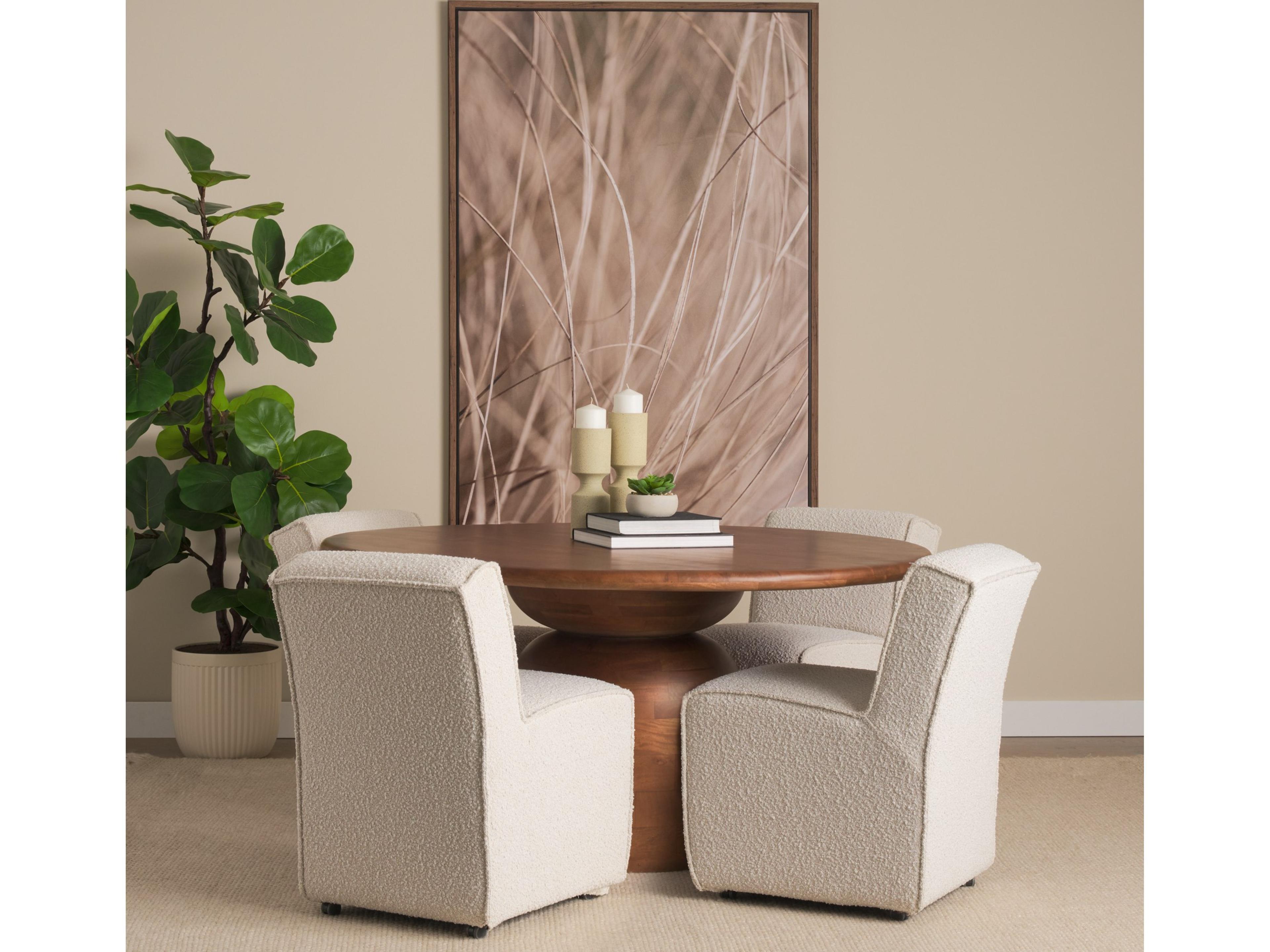 Mercana Akira Small Textured Beige Metal Pillar Candle Holder