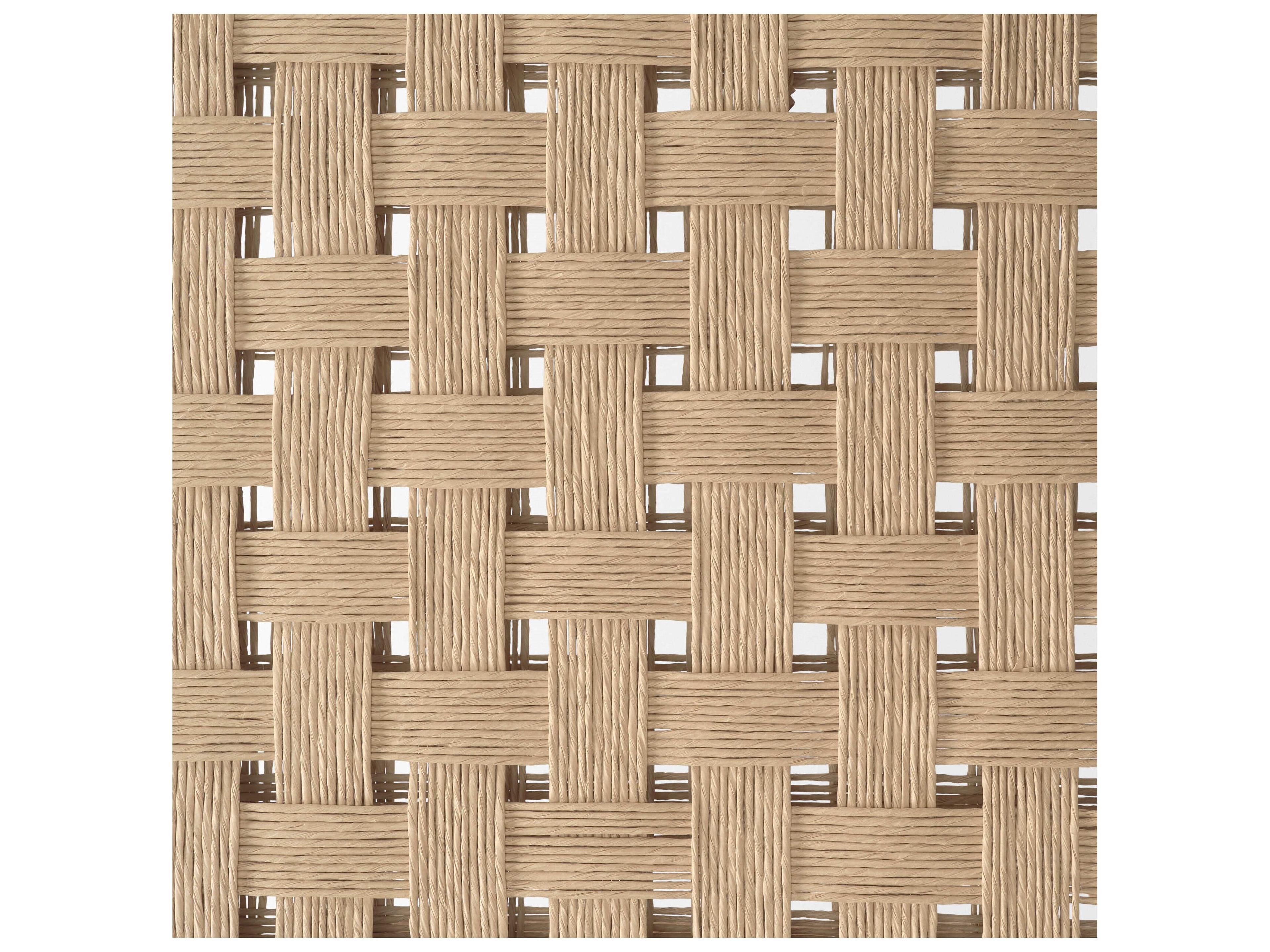 Mercana Brinley Woven Paper Rope w/ Brown Wood Frame Dining Chair