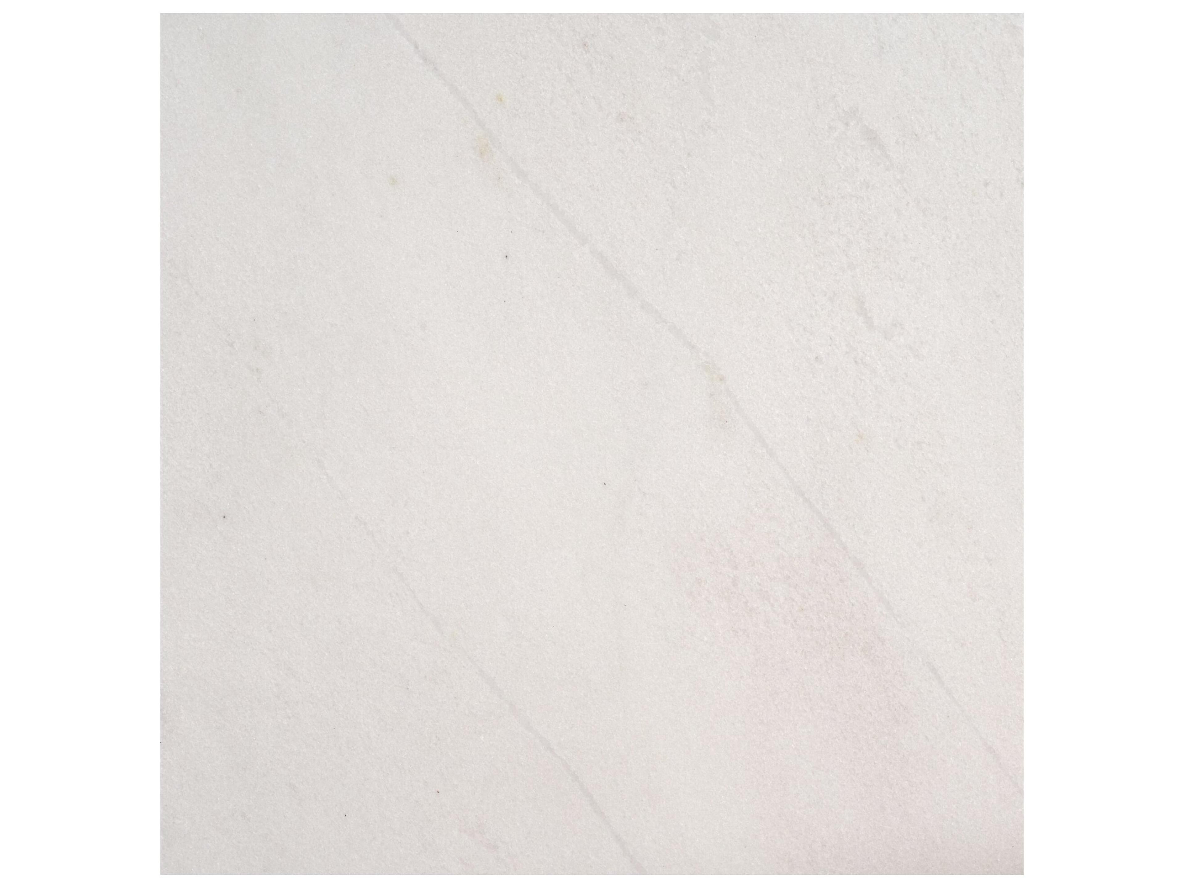 Mercana Matteo Solid White Marble Square Side Table