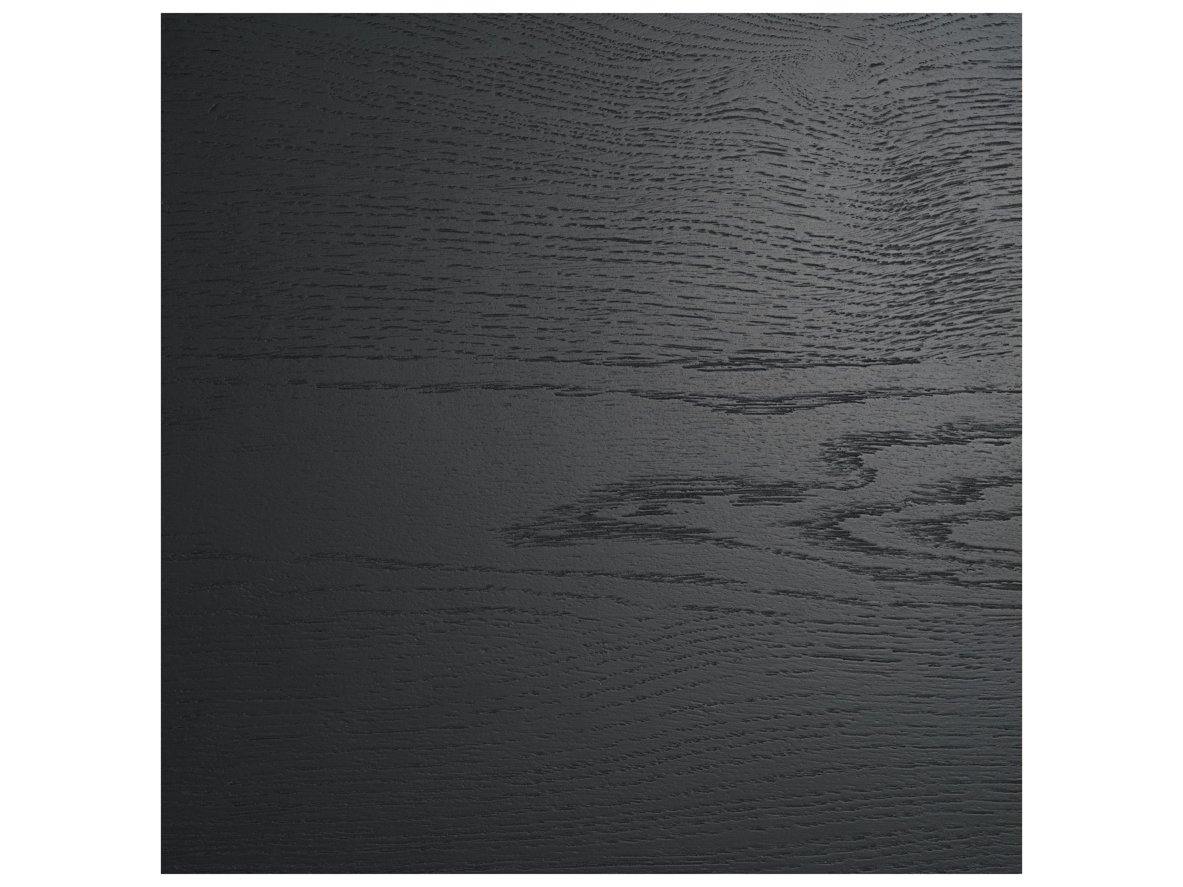 Mercana Rowan Black Oak Wood Closed 4 Door Sideboard