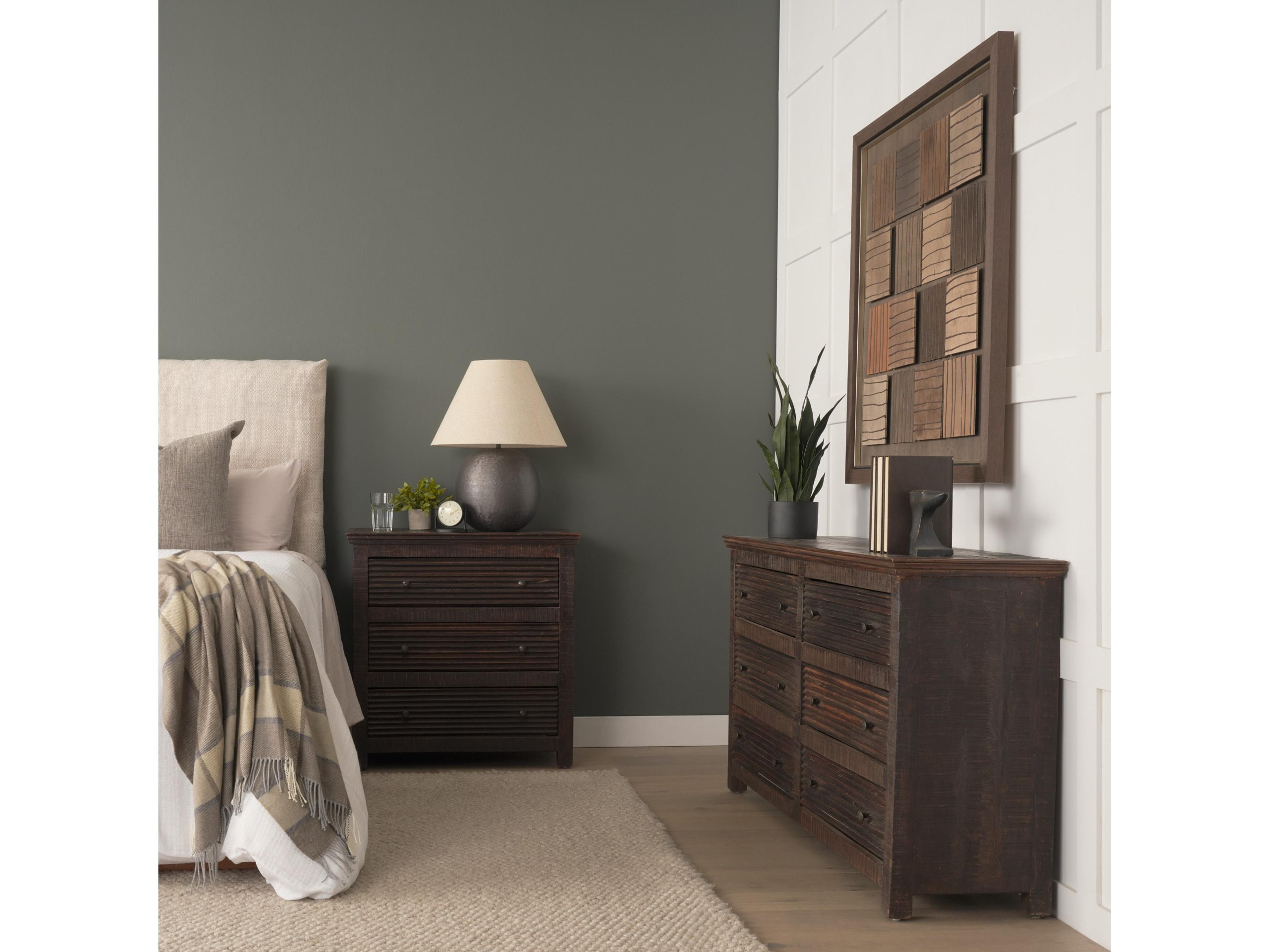 Mercana Rhett Reclaimed Wood 3 Drawer Cabinet