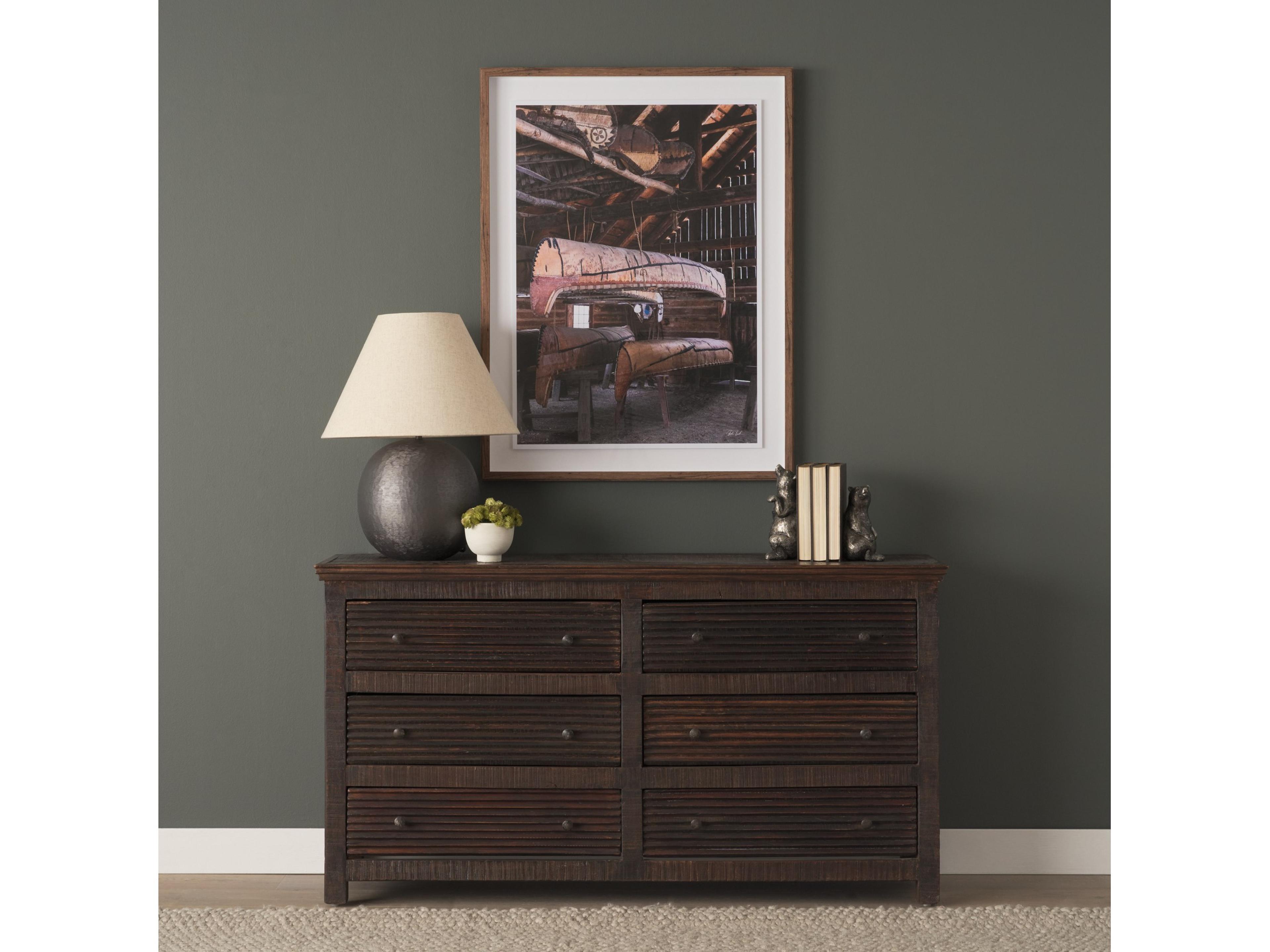 Mercana Rhett Reclaimed Wood 6 Drawer Cabinet