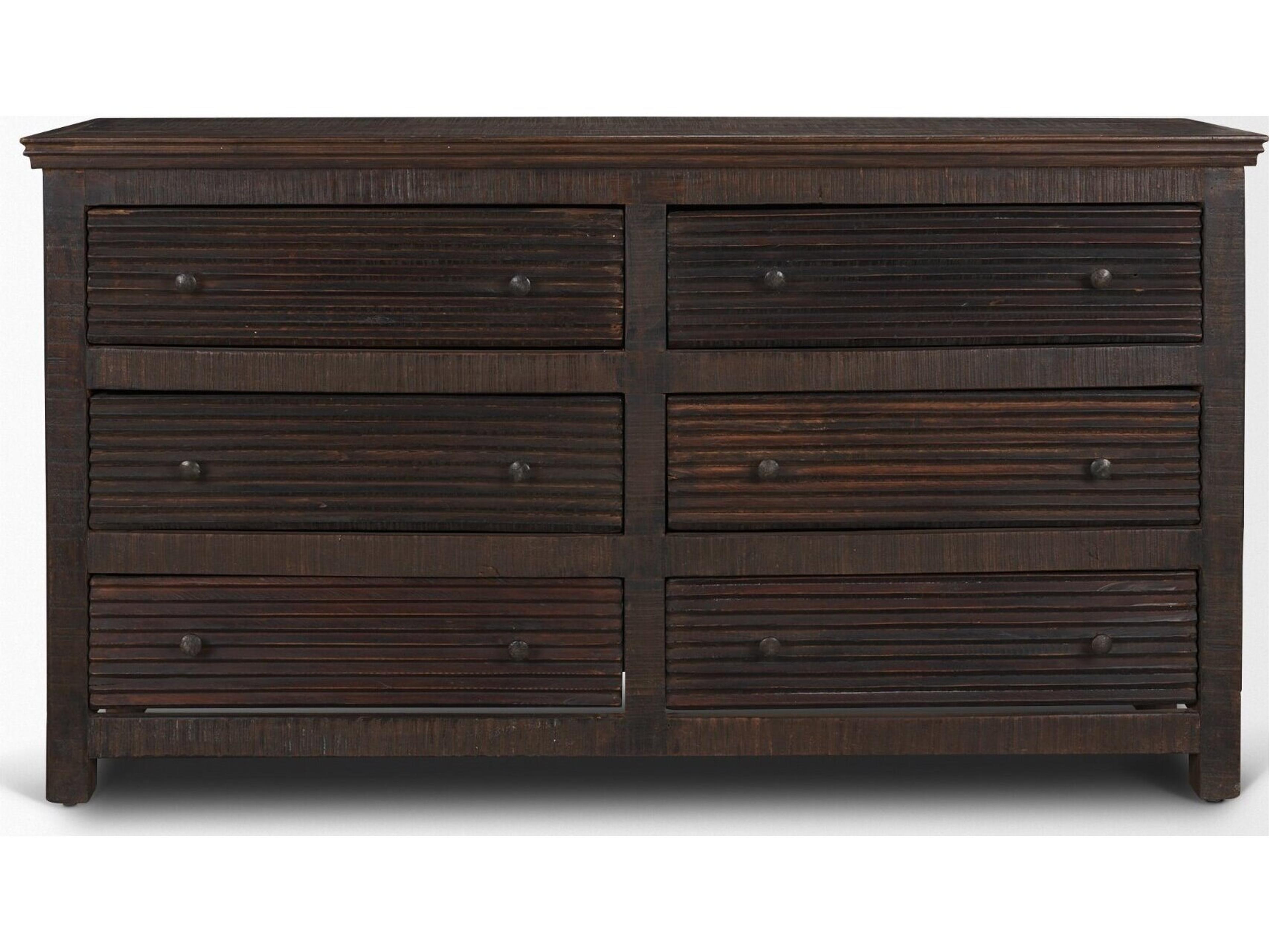 Mercana Rhett Reclaimed Wood 6 Drawer Cabinet