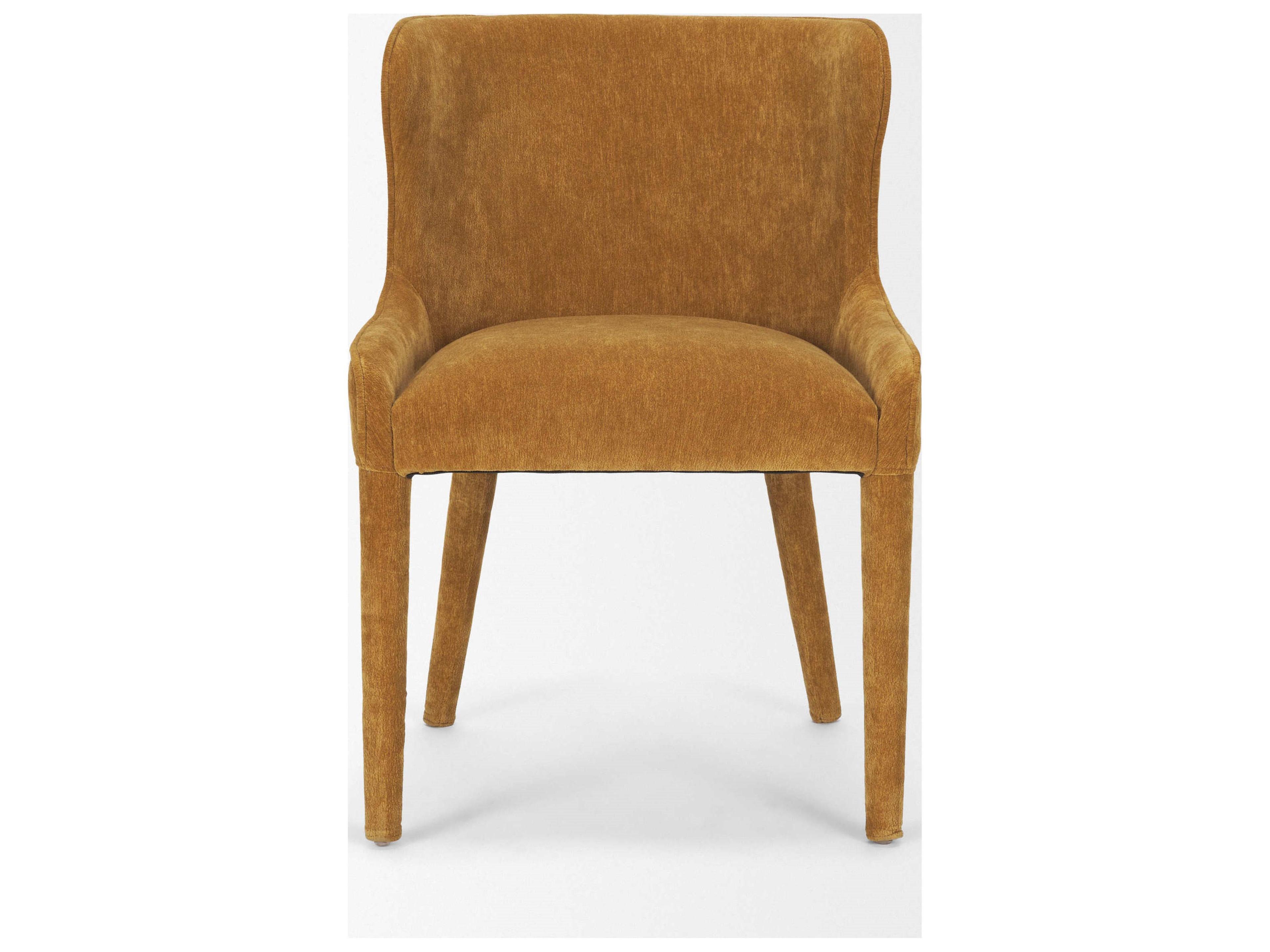Mercana Nolan Slope Rust Chenille Dining Chair