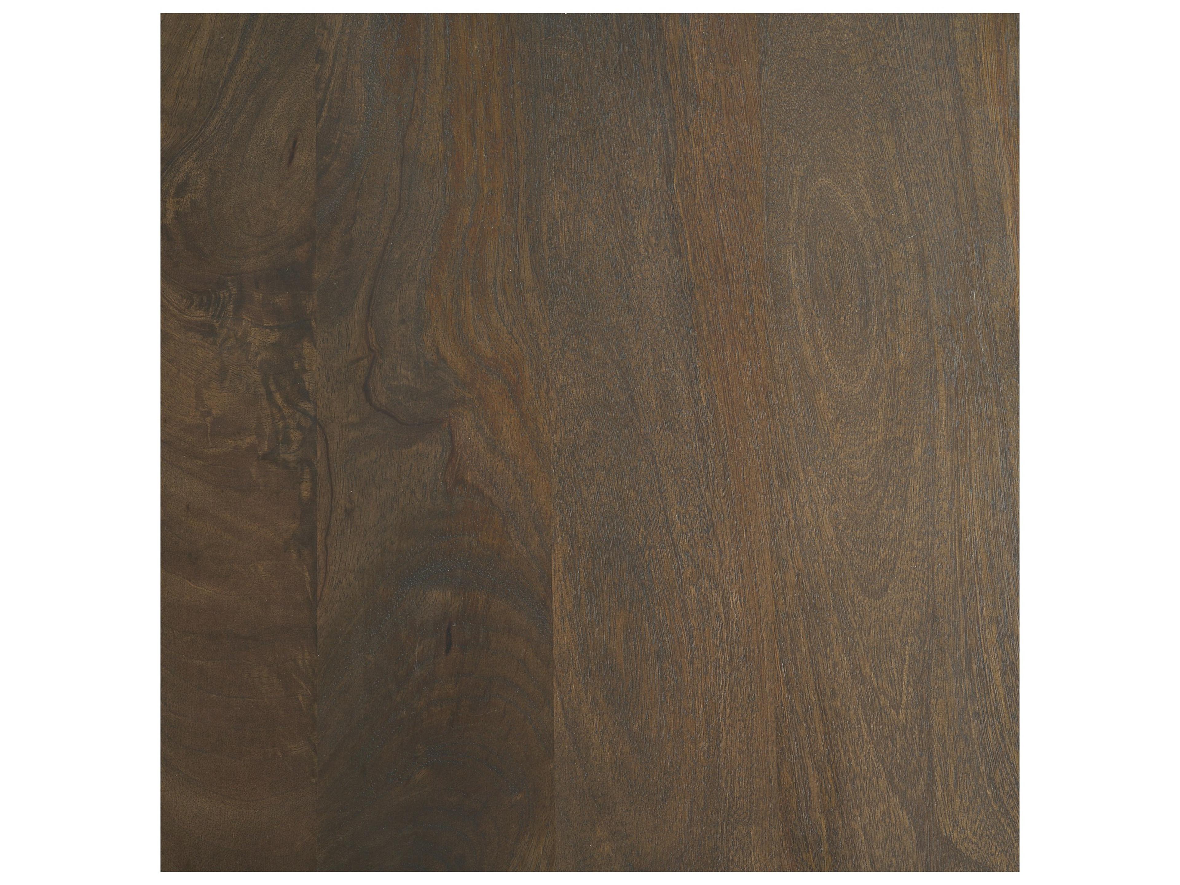 Mercana Bondi Dark Brown Wood w/ Paper Rope Shelf Console Table