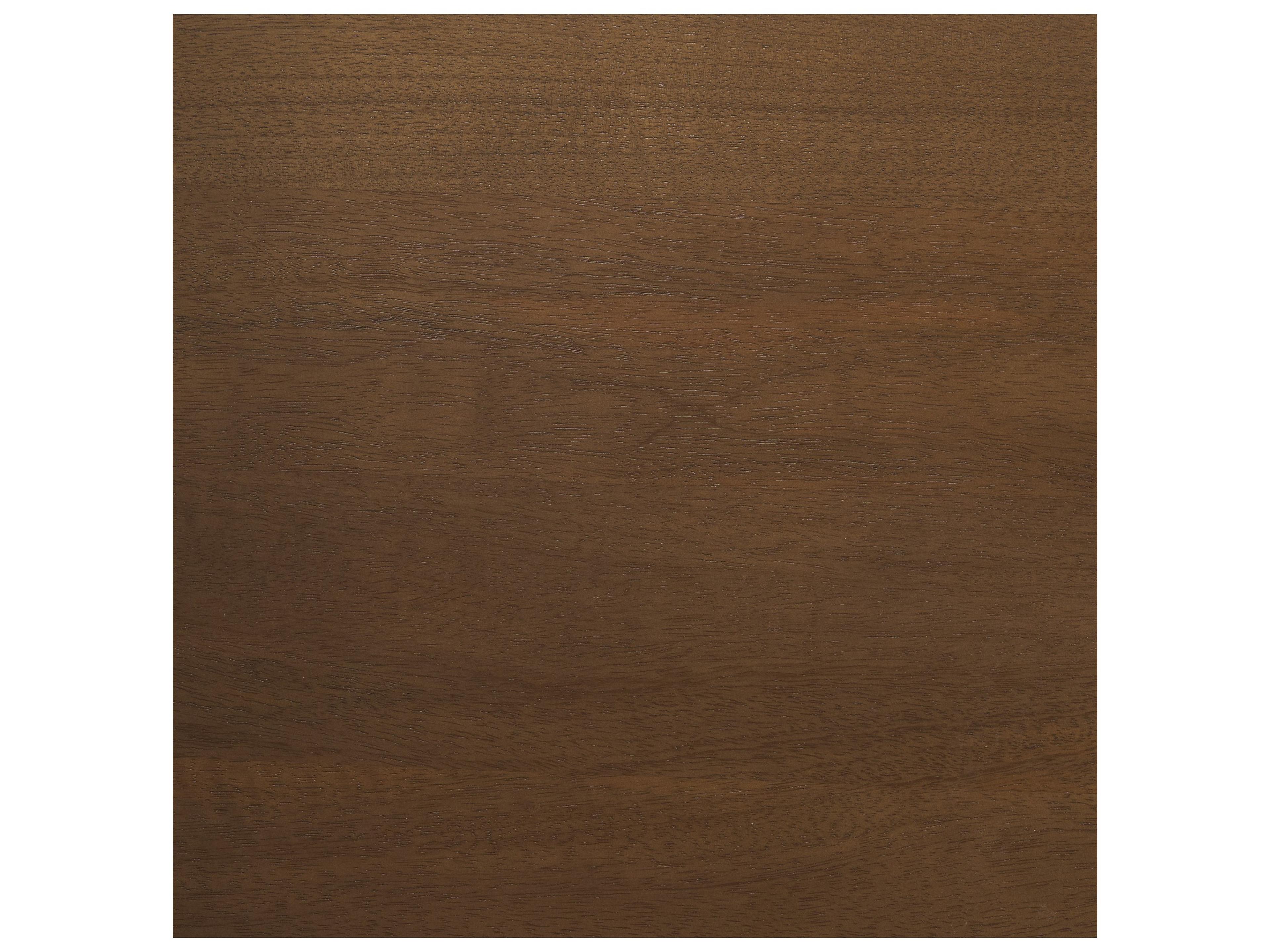 Mercana Trellyn 94" Dark Brown Solid Wood Carved Woven Base Rectangular Dining Table