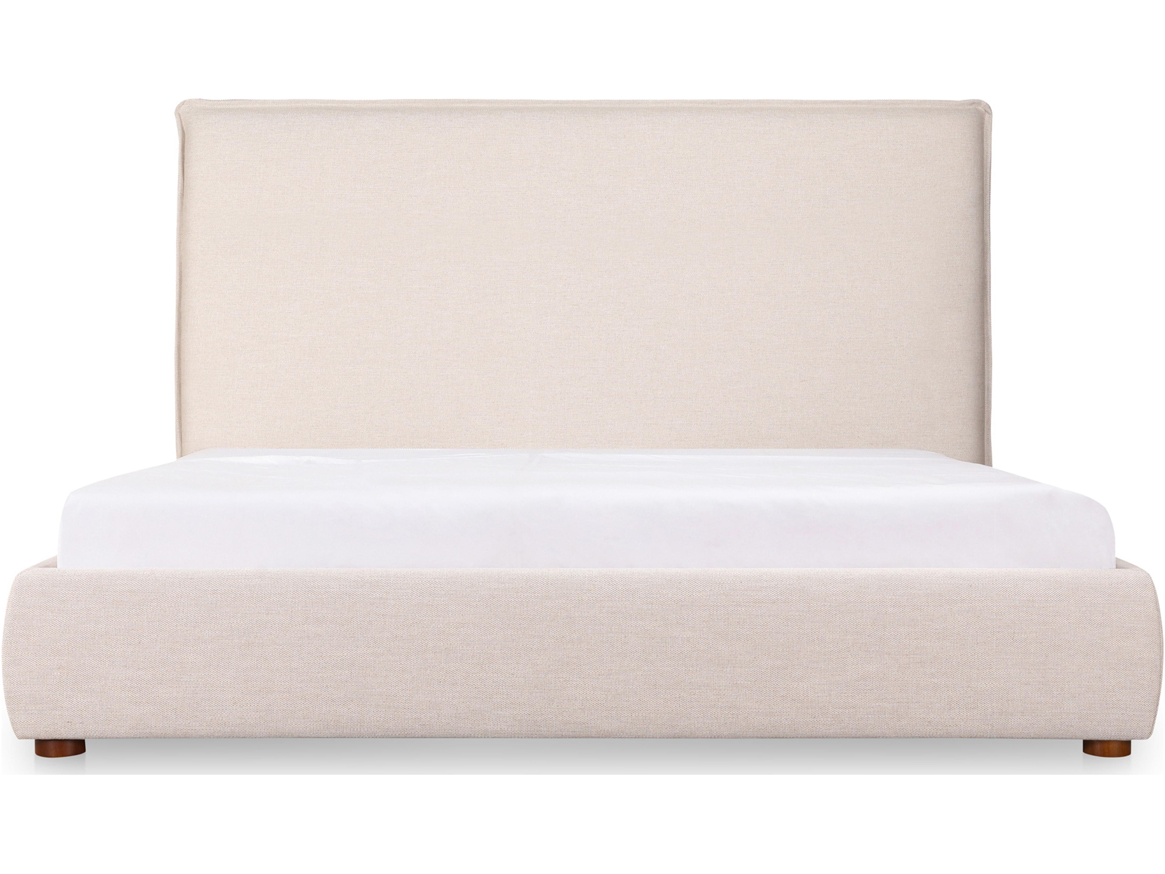 Moe's Home Luzon Queen Bed Tall Headboard Wheat