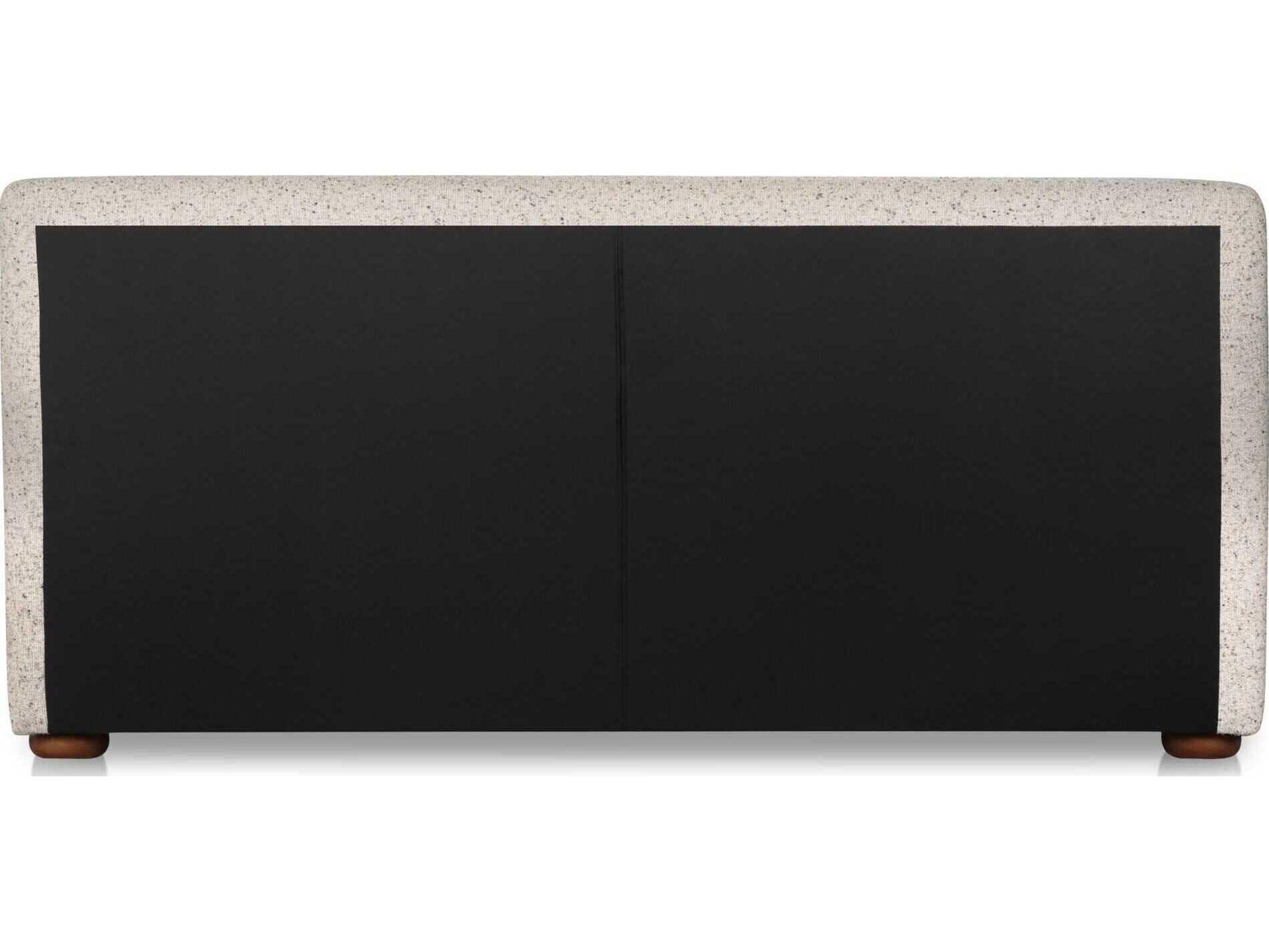 Moe's Home Beau Grey Plywood Upholstered King Platform Bed