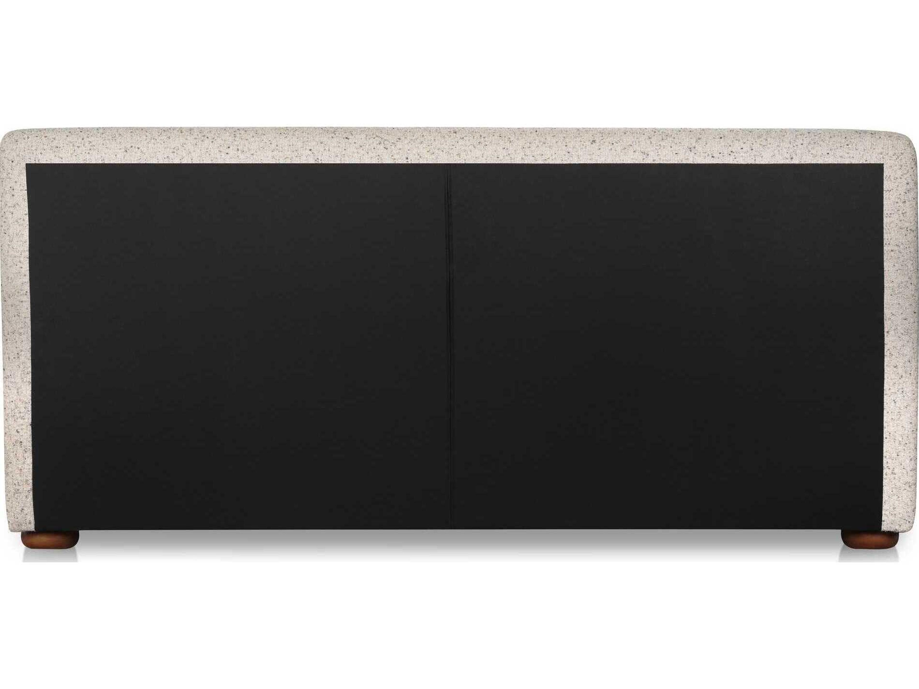 Moe's Home Beau Grey Plywood Upholstered Queen Platform Bed