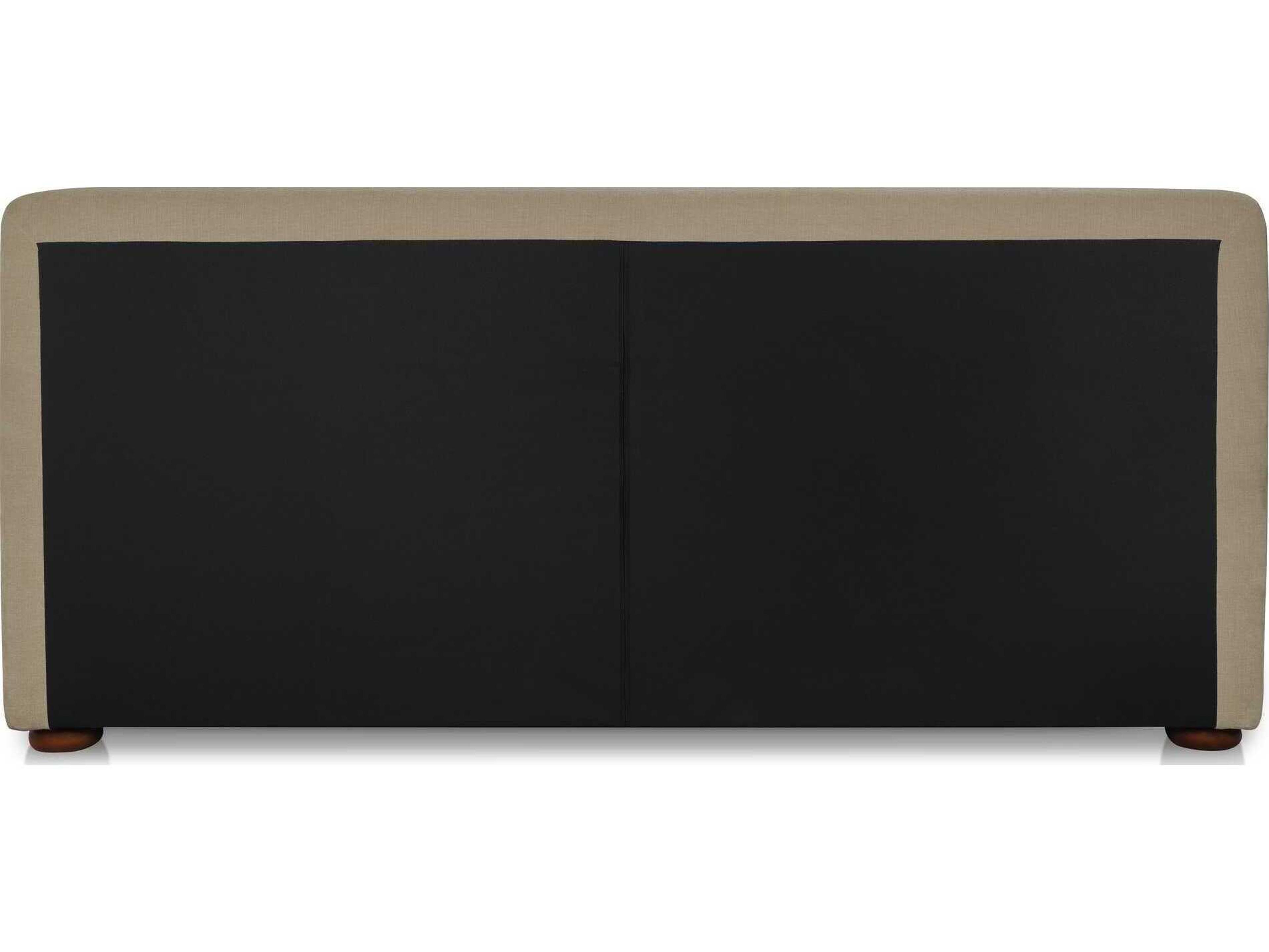 Moe's Home Beau Beige Plywood Upholstered Queen Platform Bed