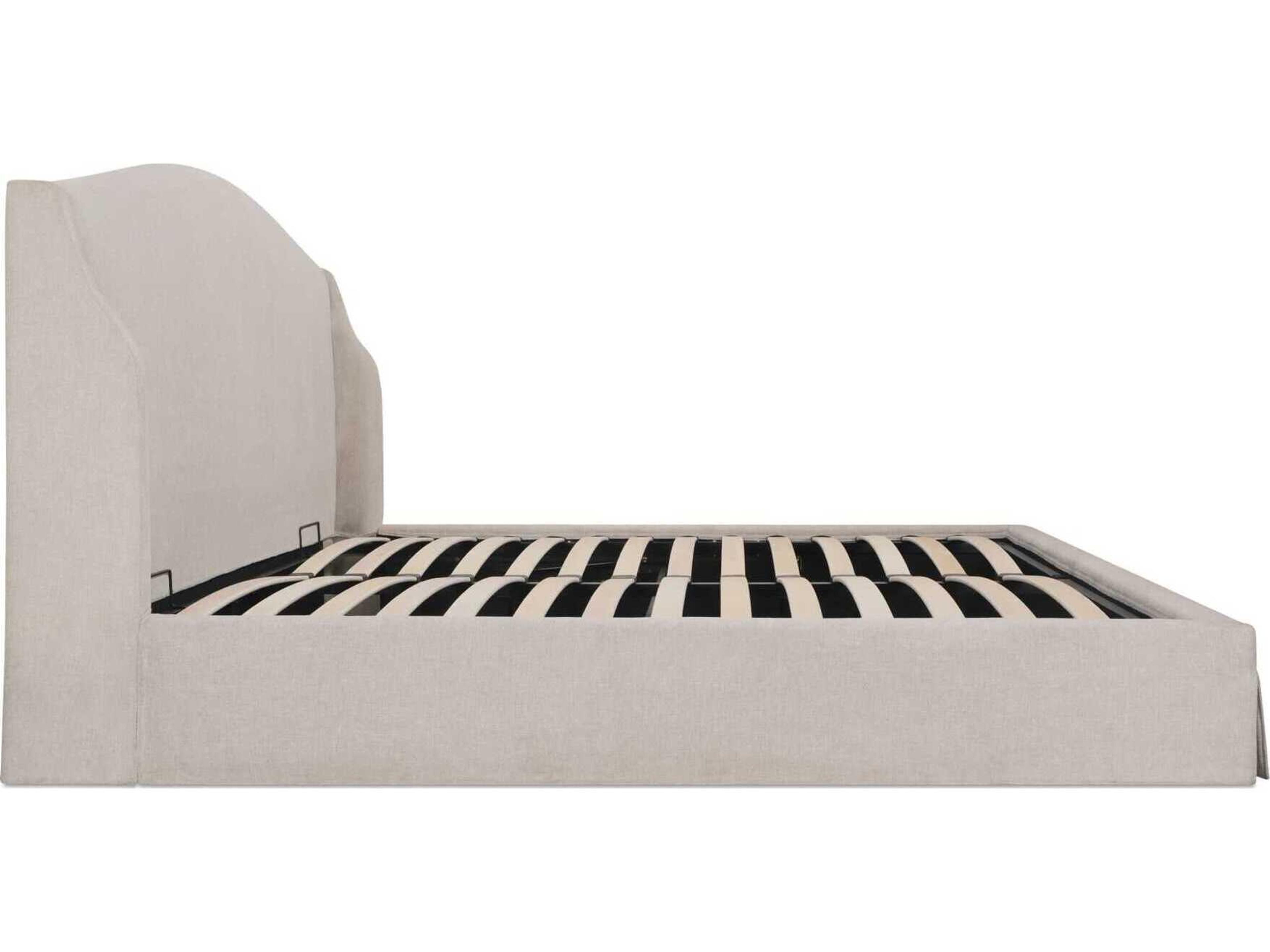 Moe's Home Weston White Upholstered King Platform Bed