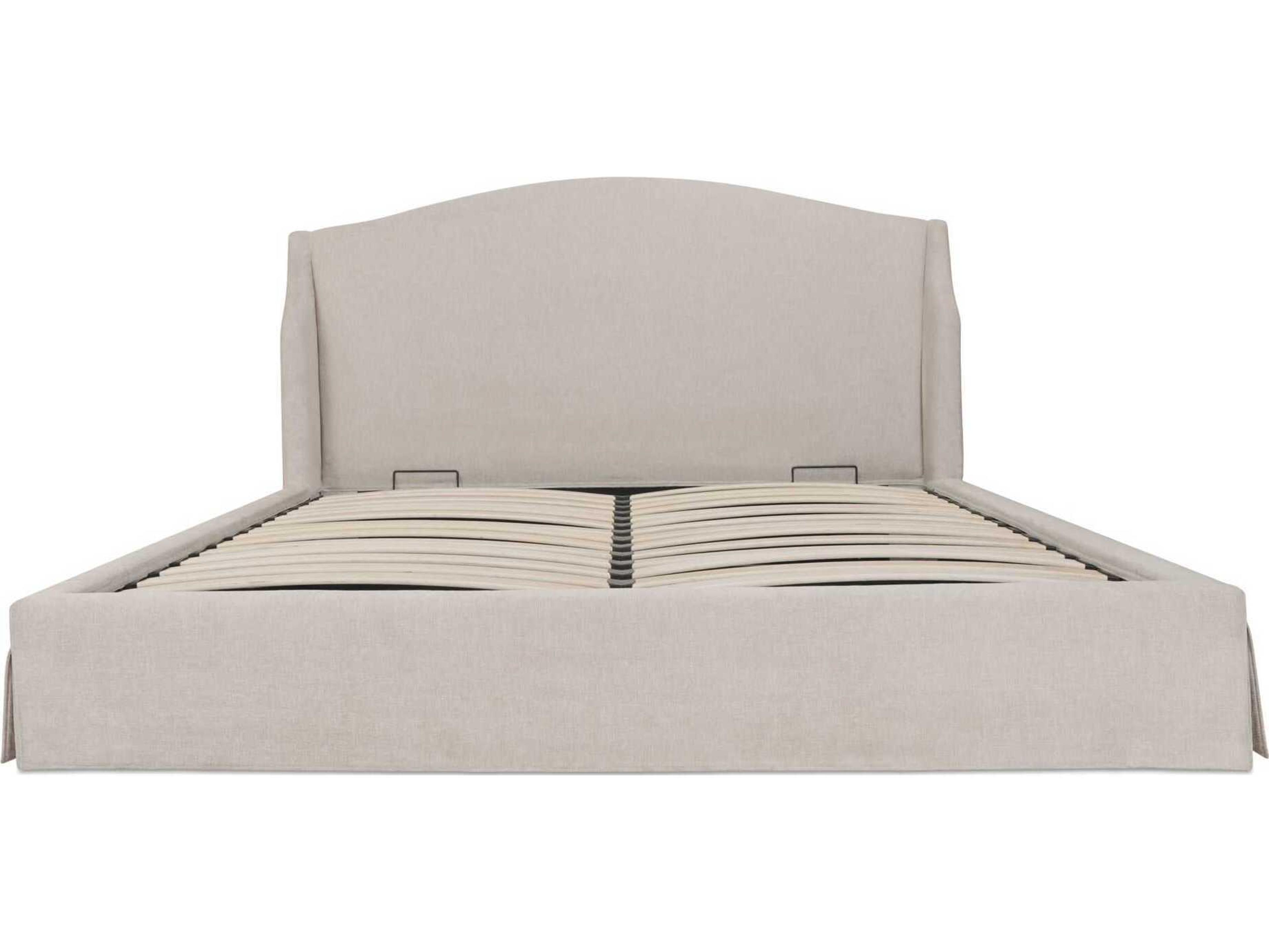 Moe's Home Weston White Upholstered King Platform Bed