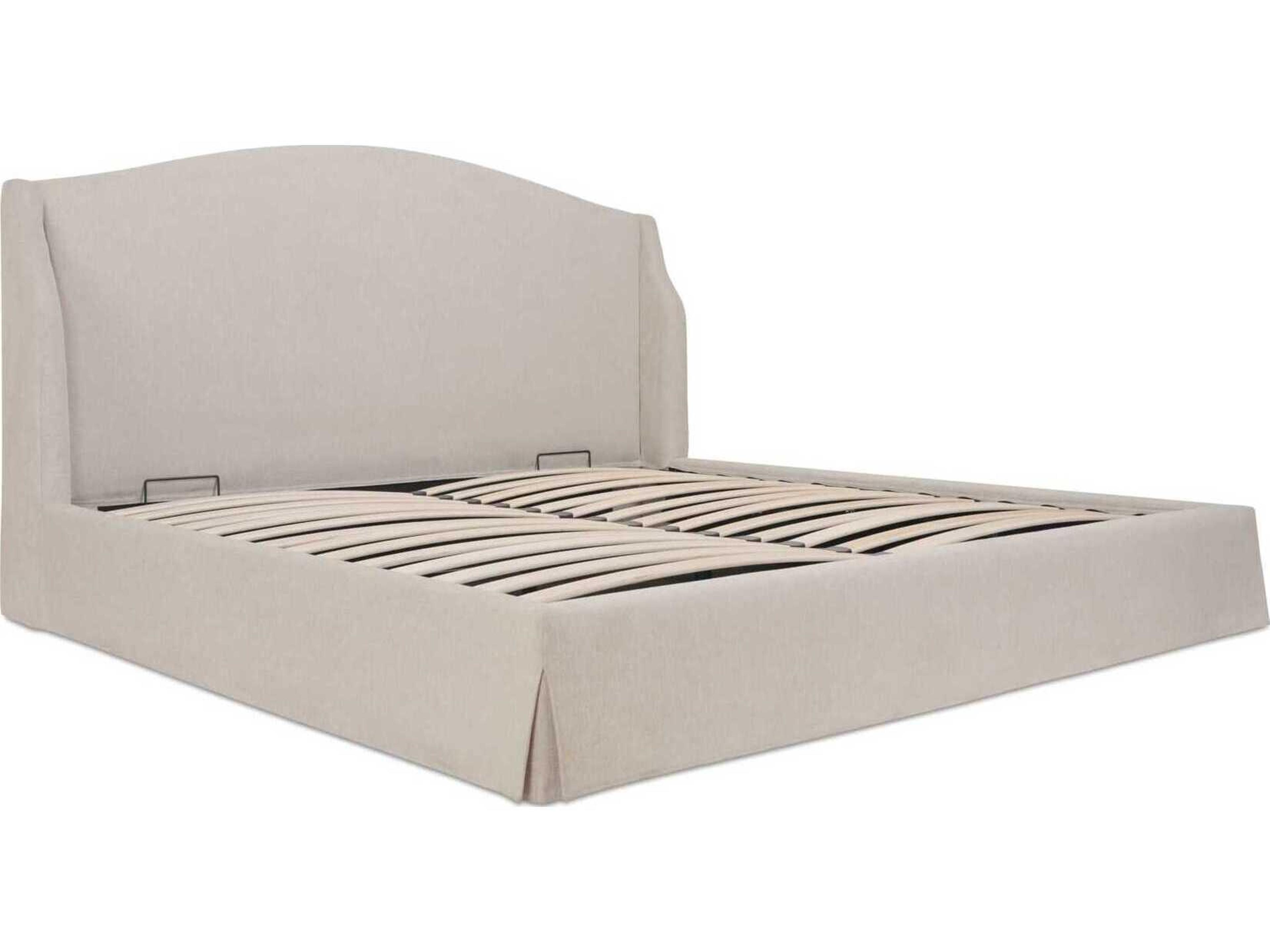 Moe's Home Weston White Upholstered Queen Platform Bed