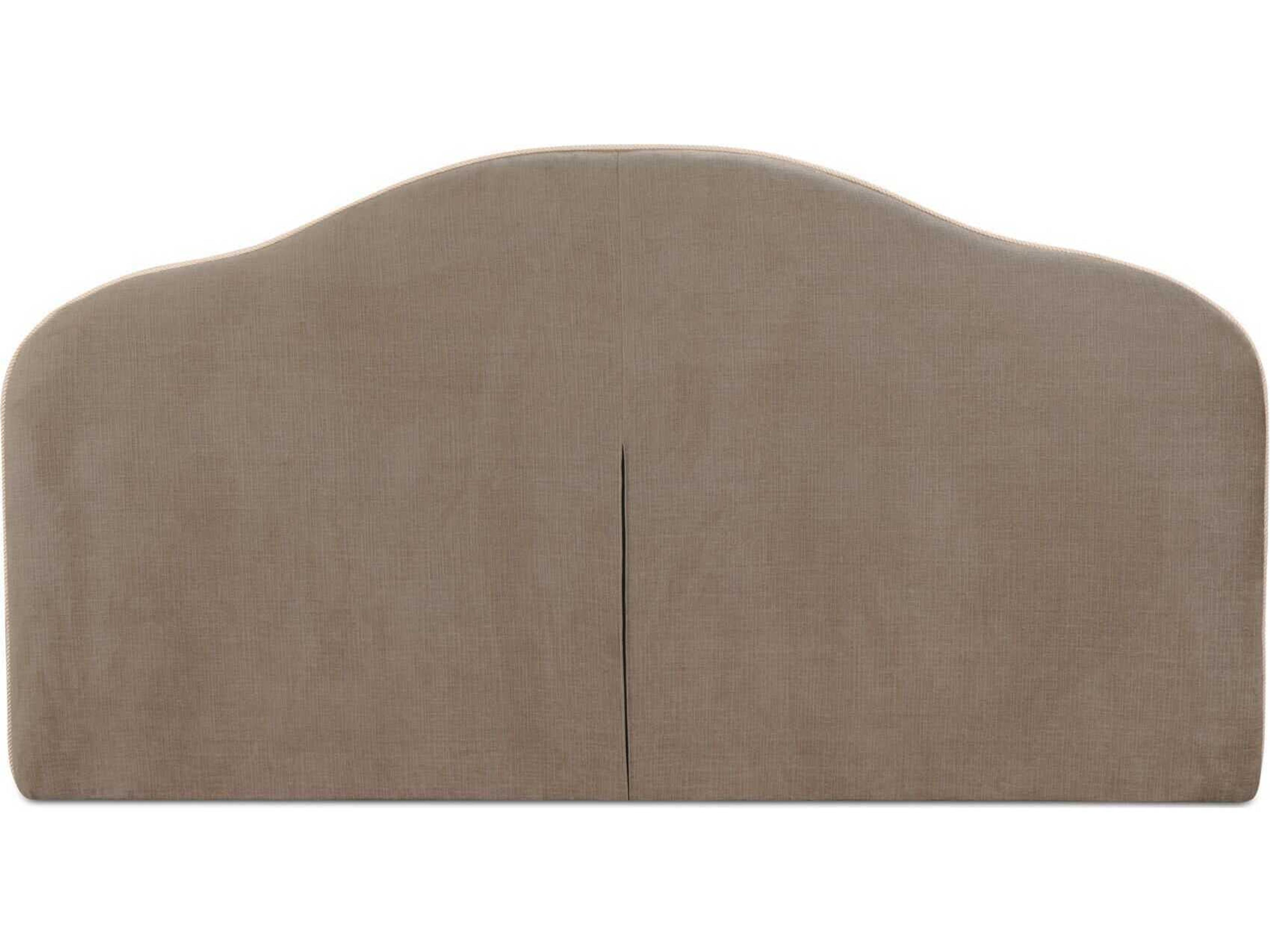 Moe's Home Maggie Taupe Brown Solid Wood King Platform Bed