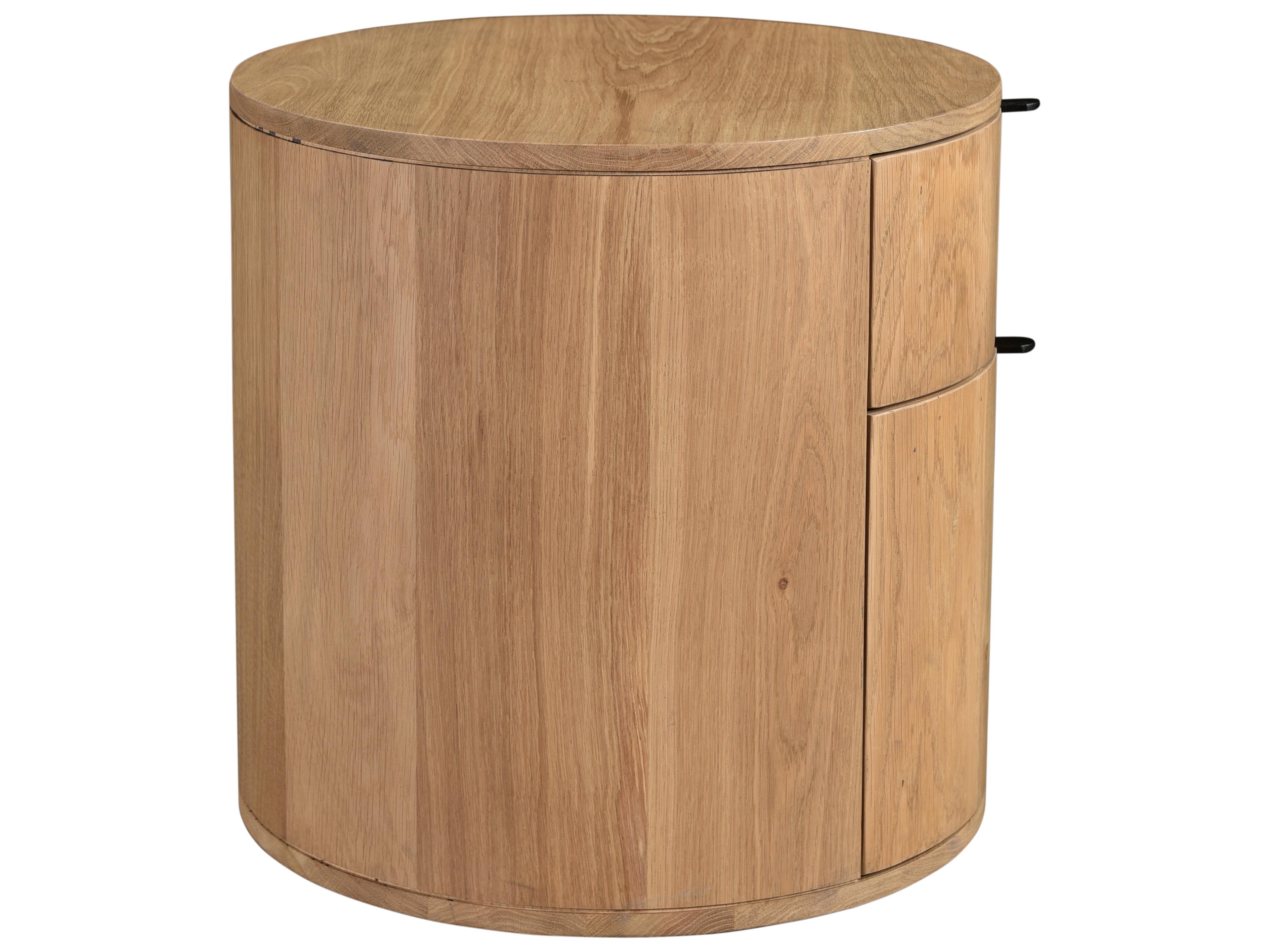 Moe's Home 2-Drawers Natural Oak Wood Nightstand