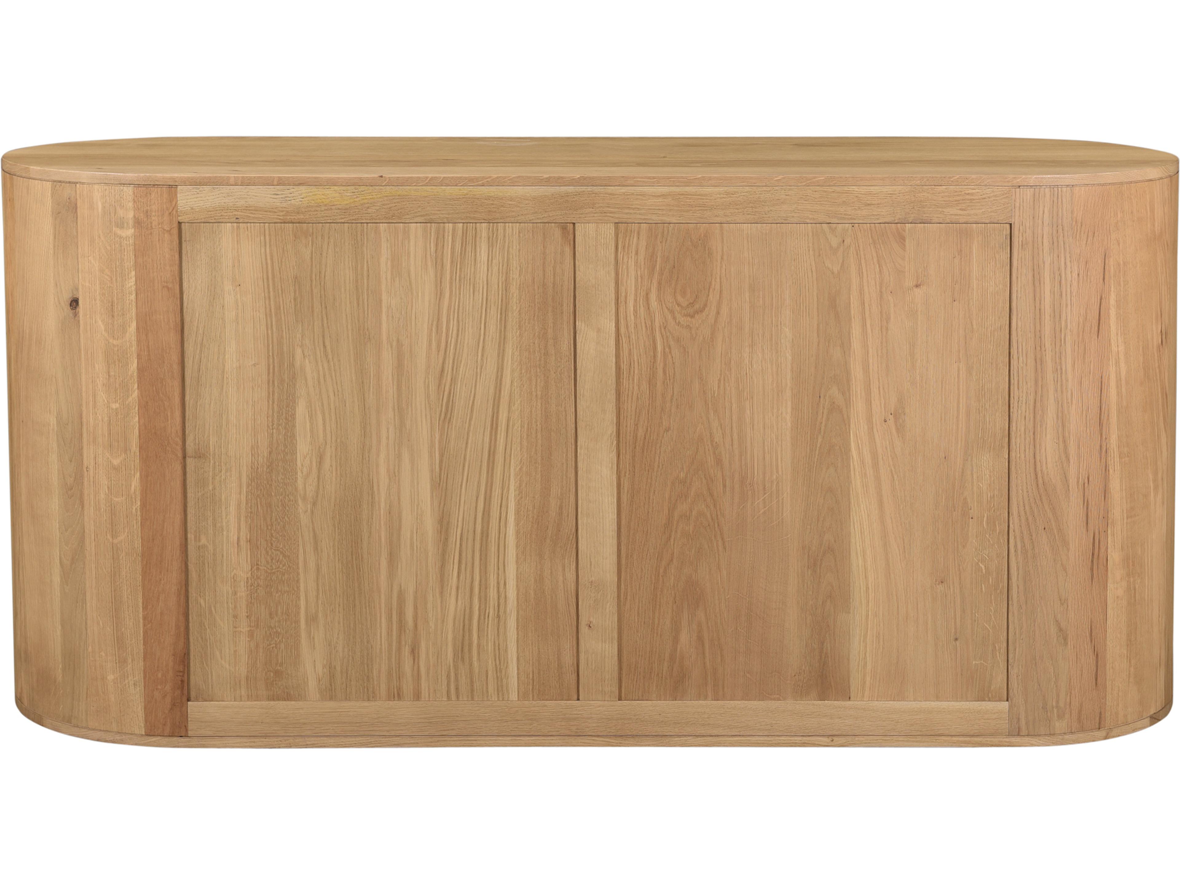 Moe's Home Theo 6-Drawers Brown Oak Wood Double Dresser