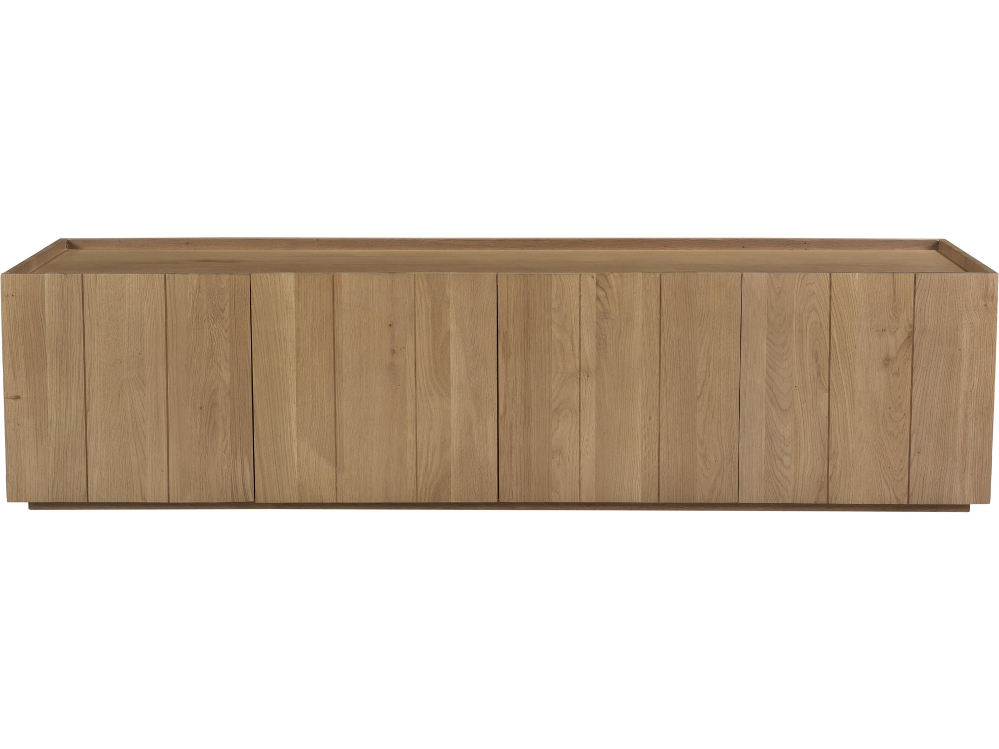 Moe's Home 72" Oak Wood Natural Media Console