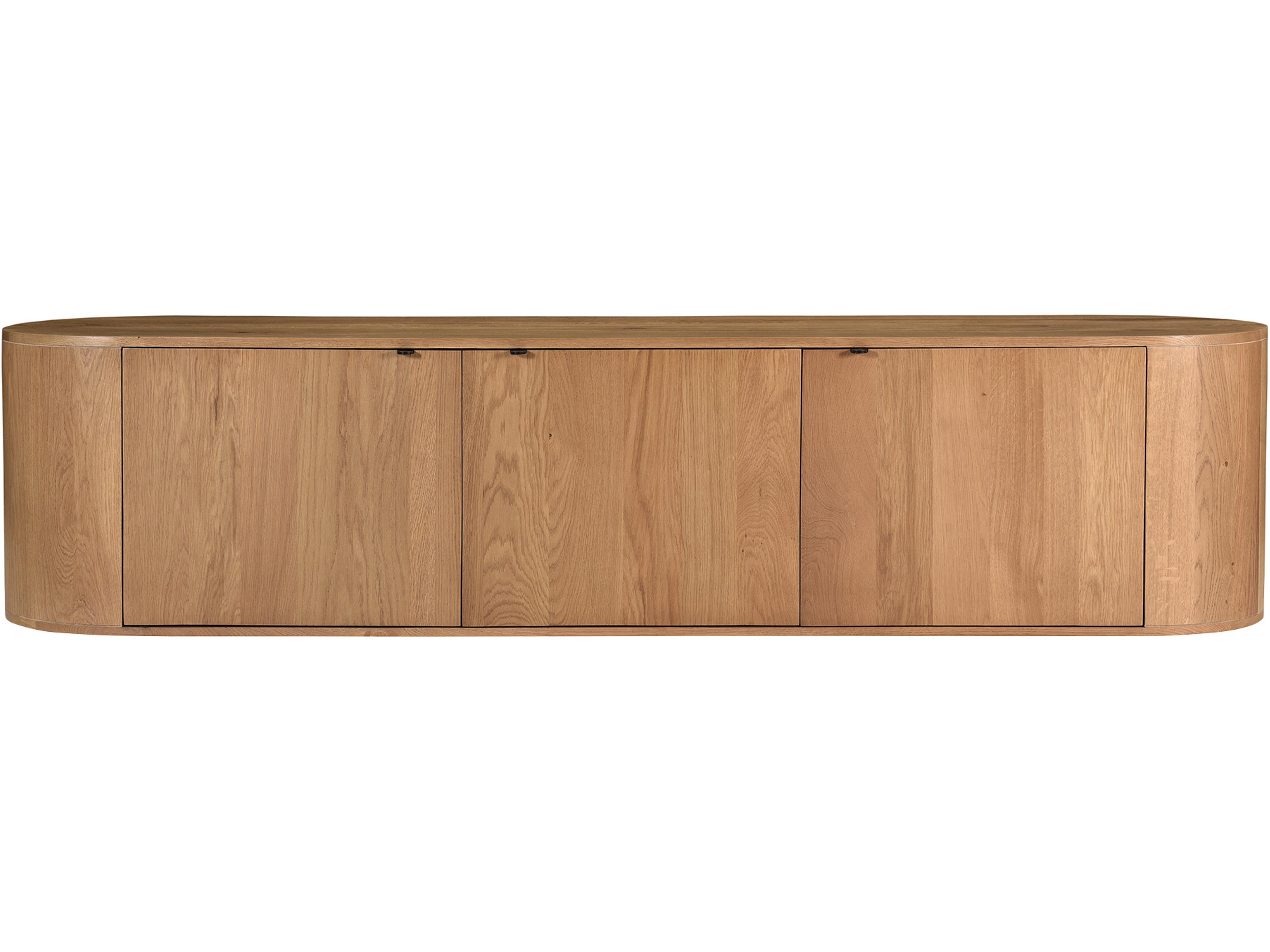 Theo Media Console 80 Inch Natural Oak