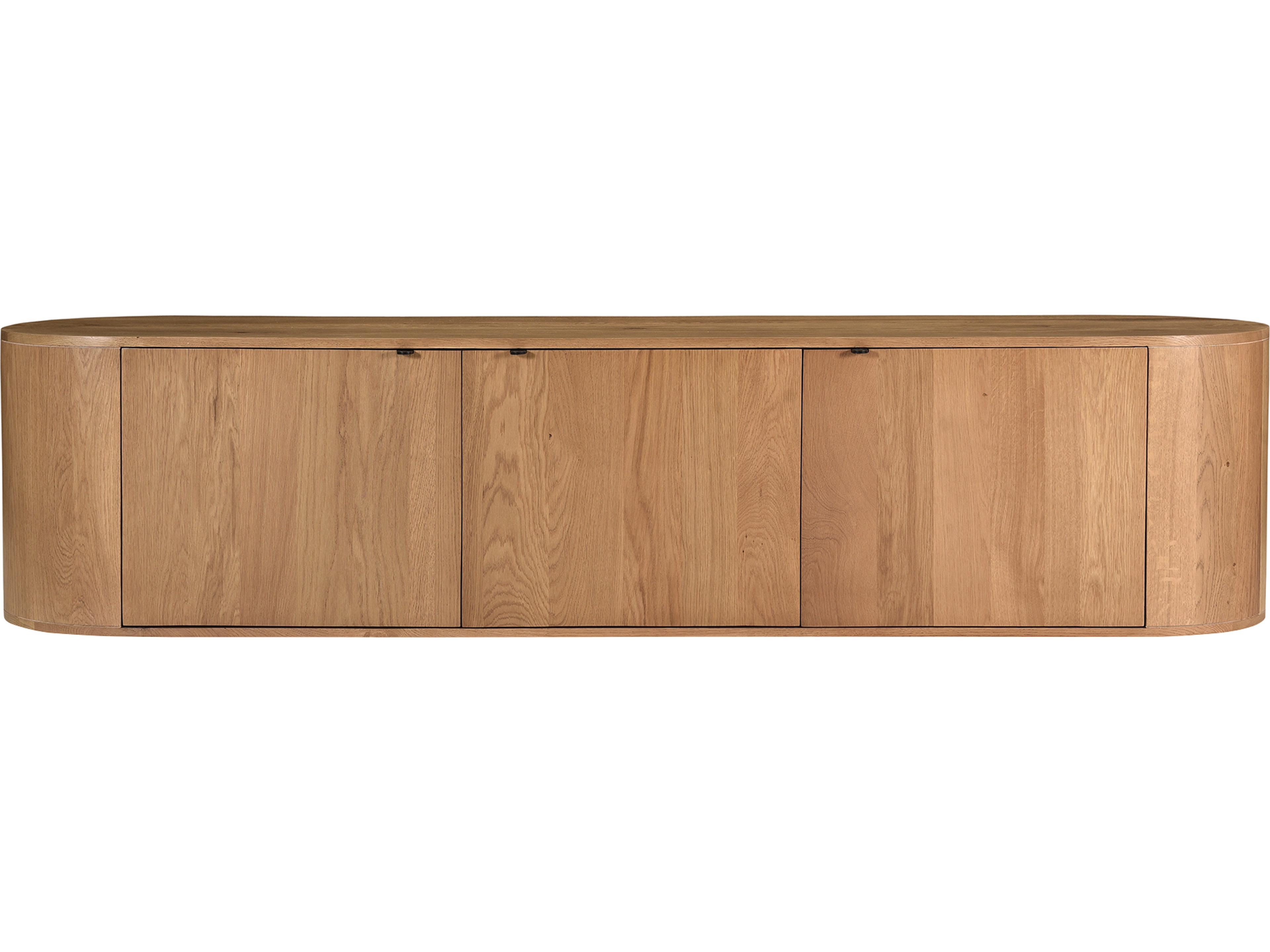 Moe's Home Theo 80" Oak Wood Natural Media Console