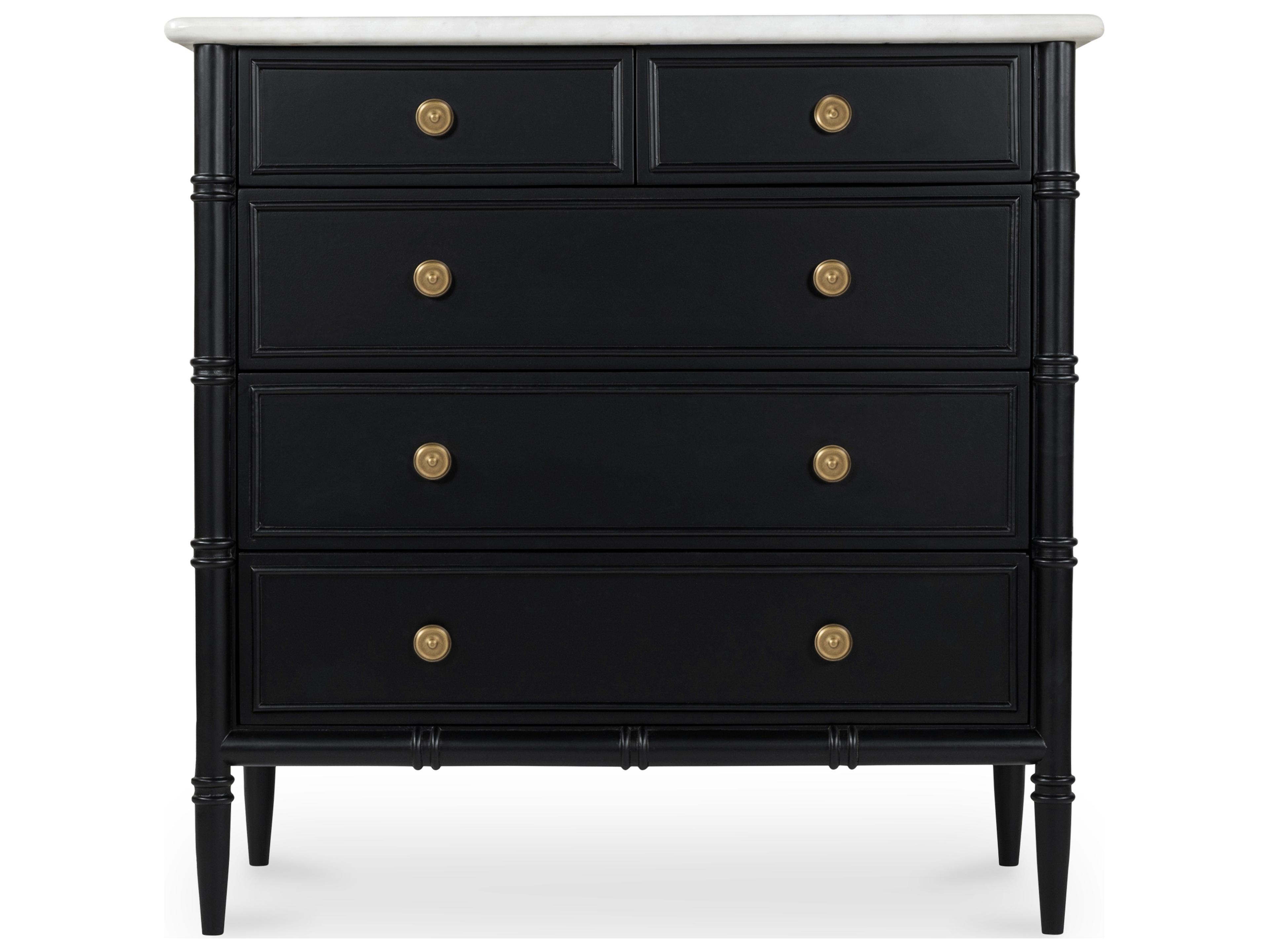 Moe's Home Eleanor 5 Drawer Chest Black
