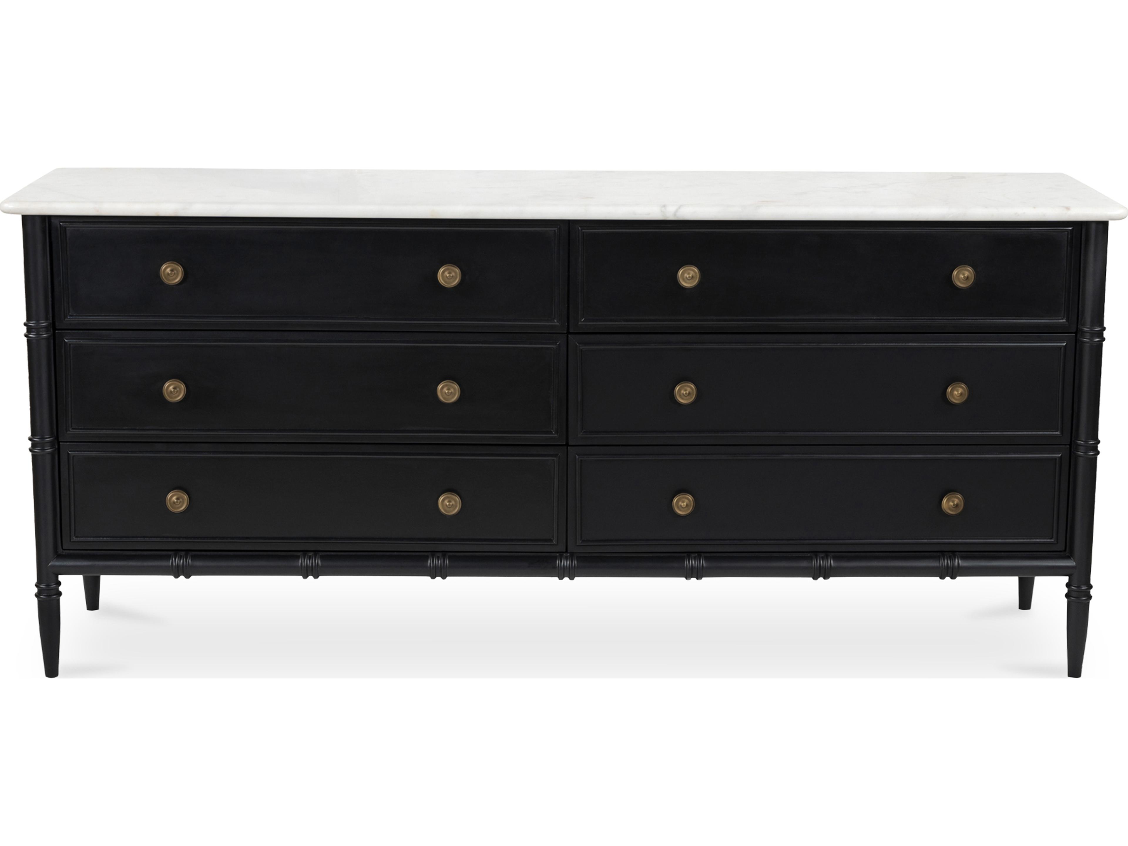 Moe's Home Eleanor 6 Drawer Dresser Black