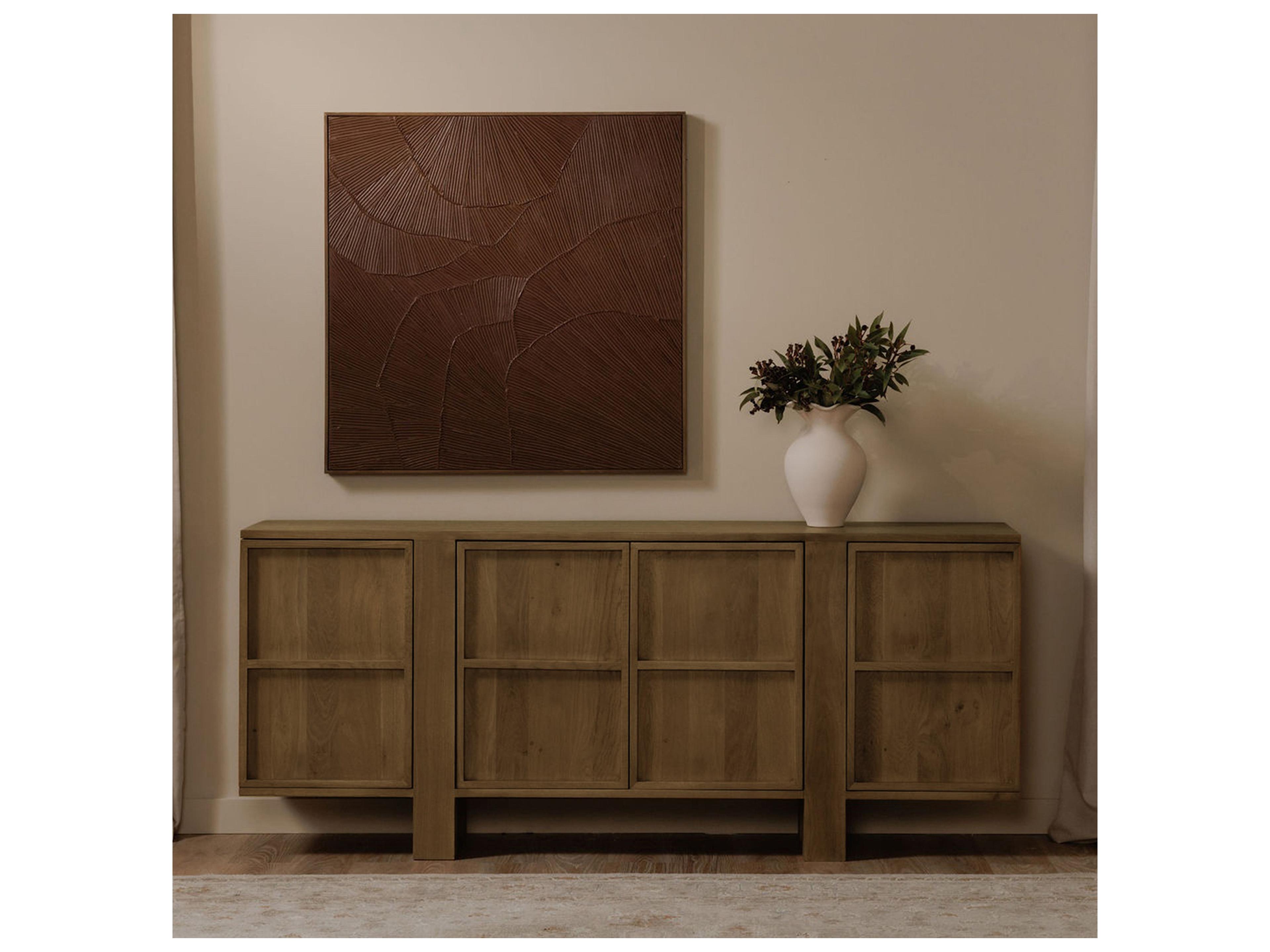 Moe's Home Henley 74" Oak Wood Sideboard