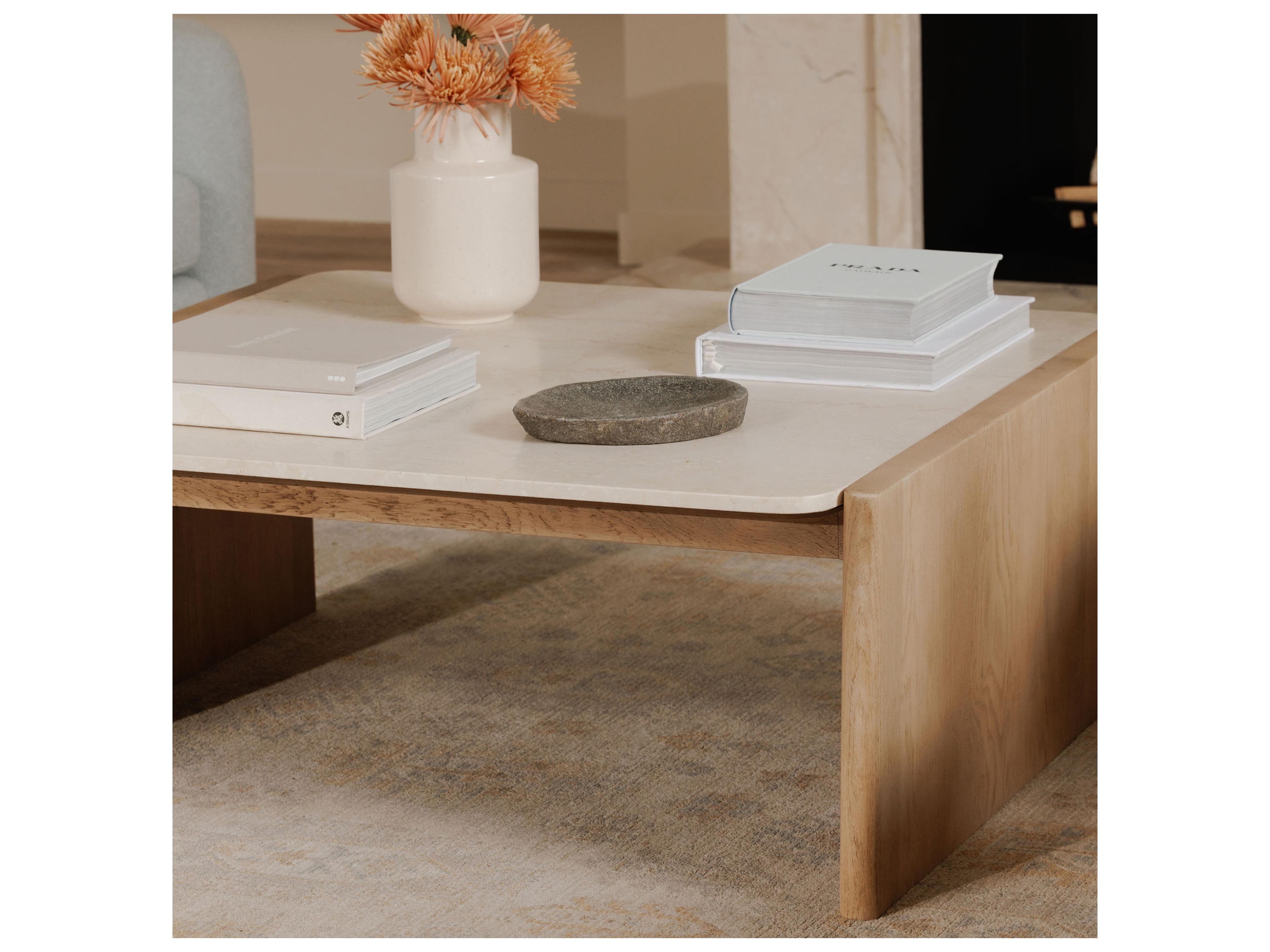 Moe's Home Lane Rectangular Marble Coffee Table