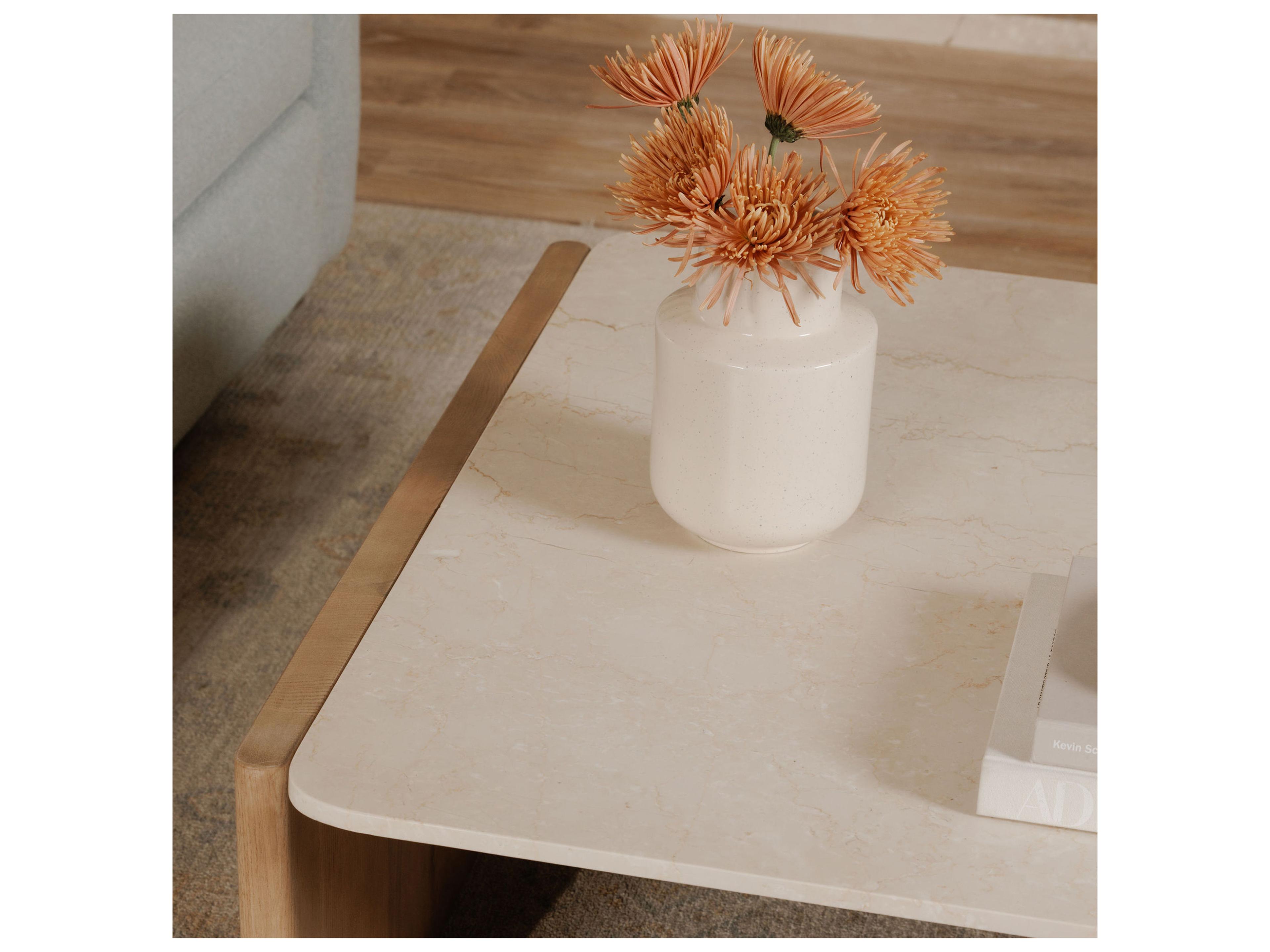 Moe's Home Lane Rectangular Marble Coffee Table