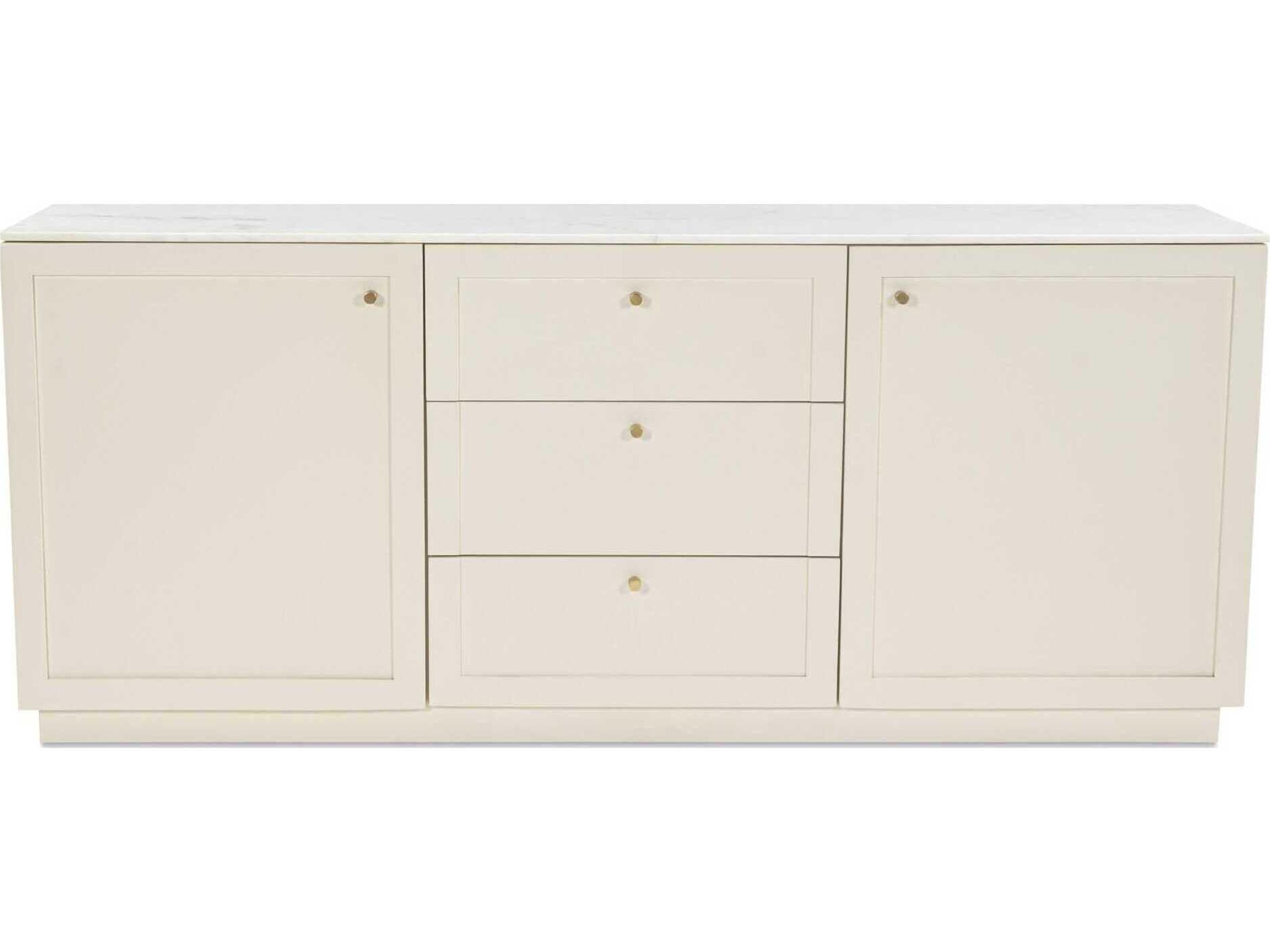 Moe's Home Nadine 78" Solid Wood White Sideboard