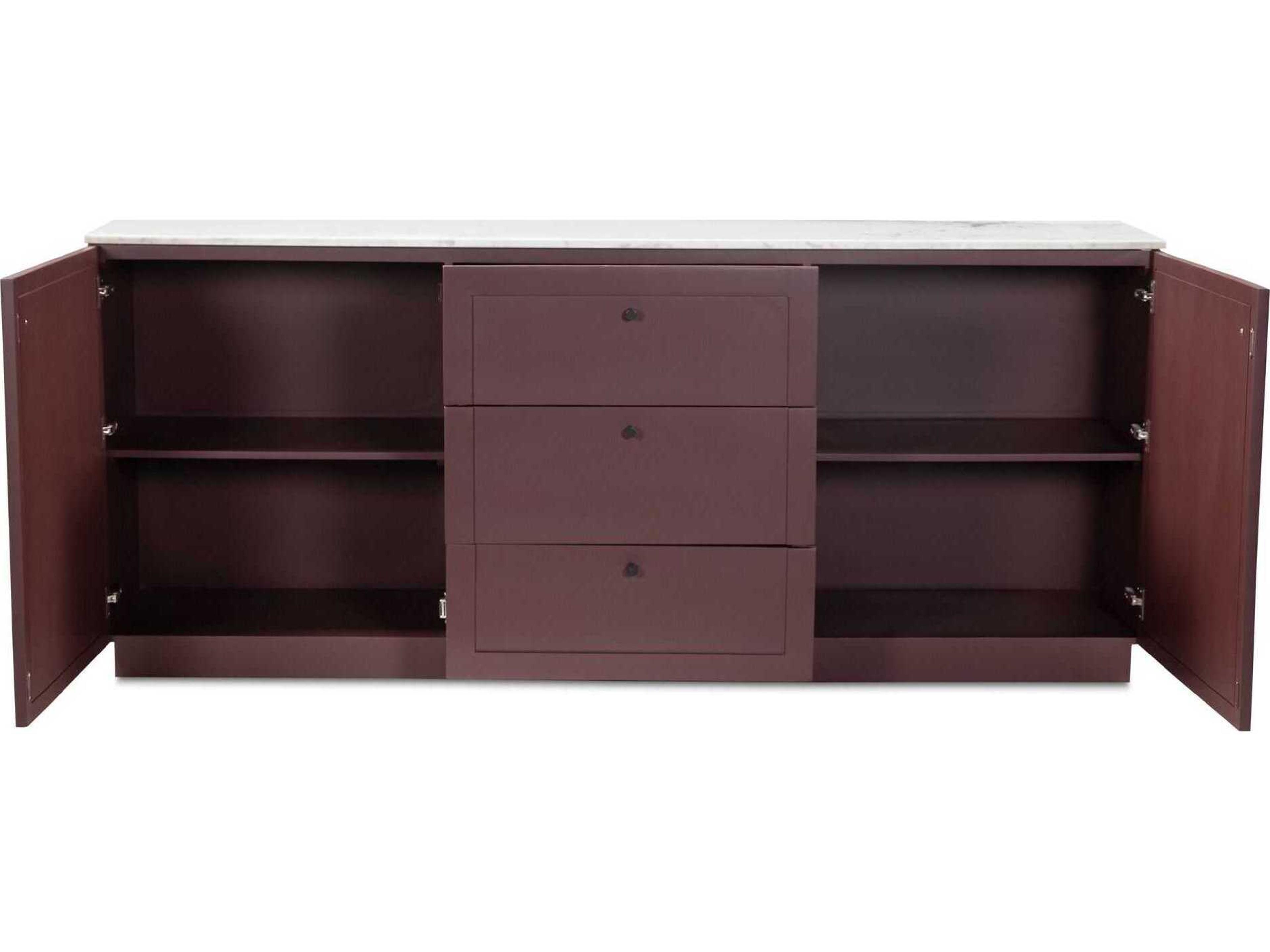 Moe's Home Nadine 78" Mango Wood Red Sideboard