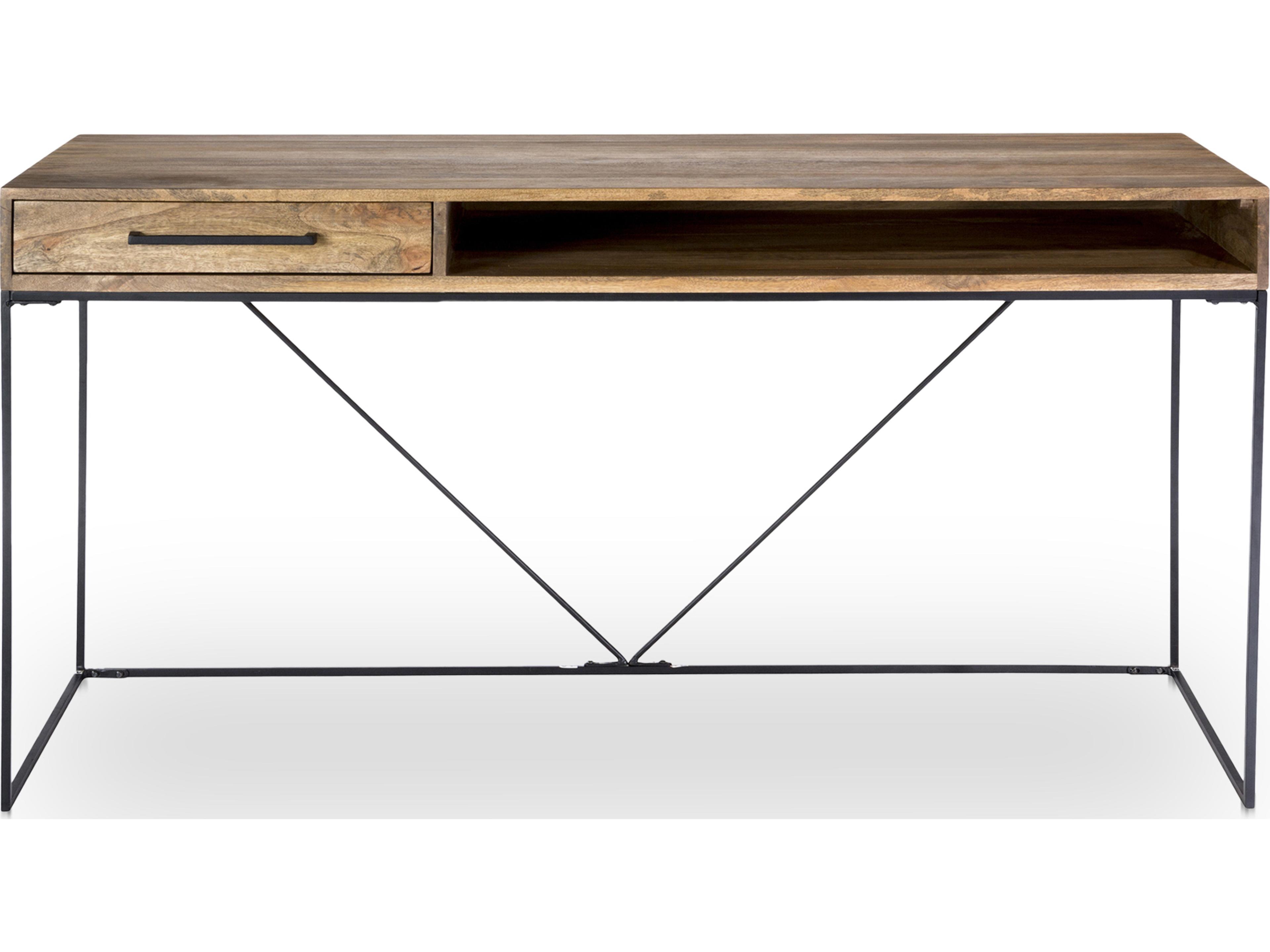 Moe's Home Colvin Natural Mango Wood Secretary Desk