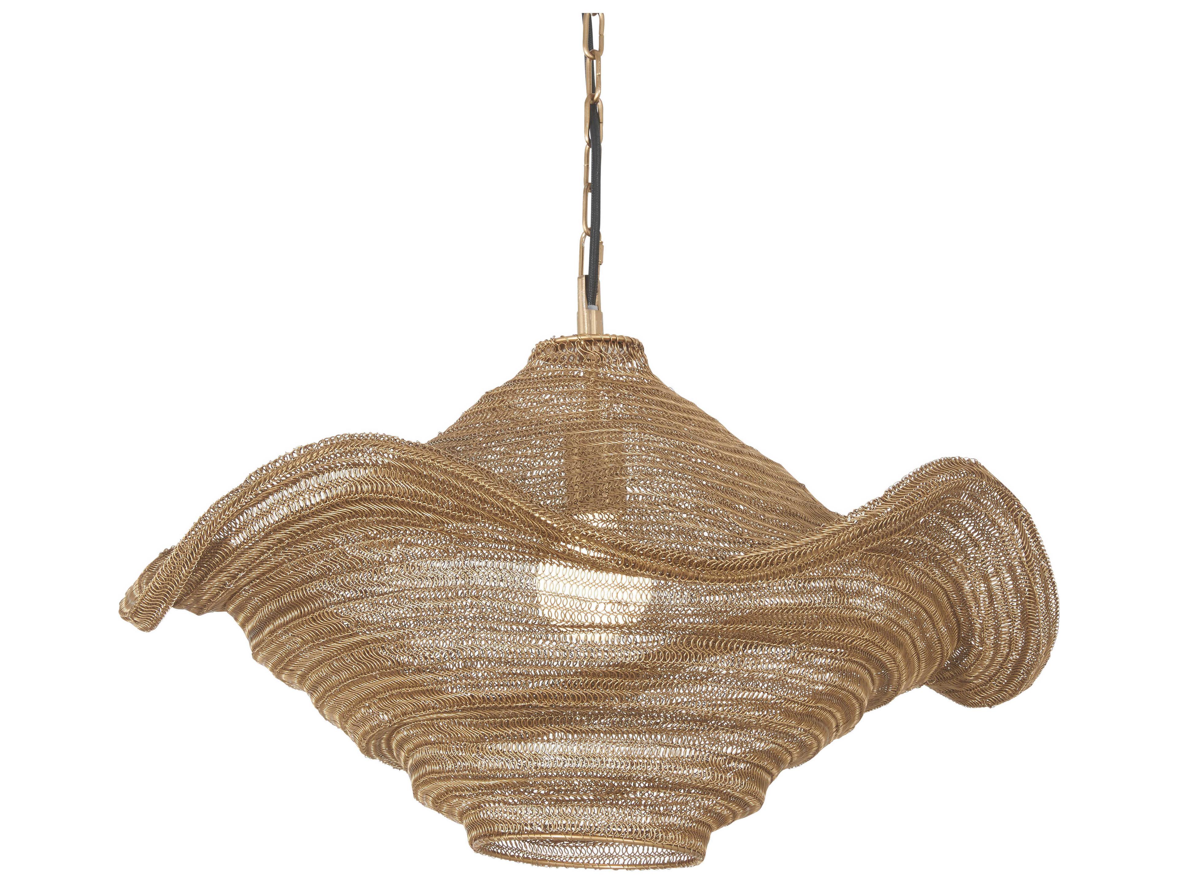 Marseille 1-Light Gilded Brass Pendant