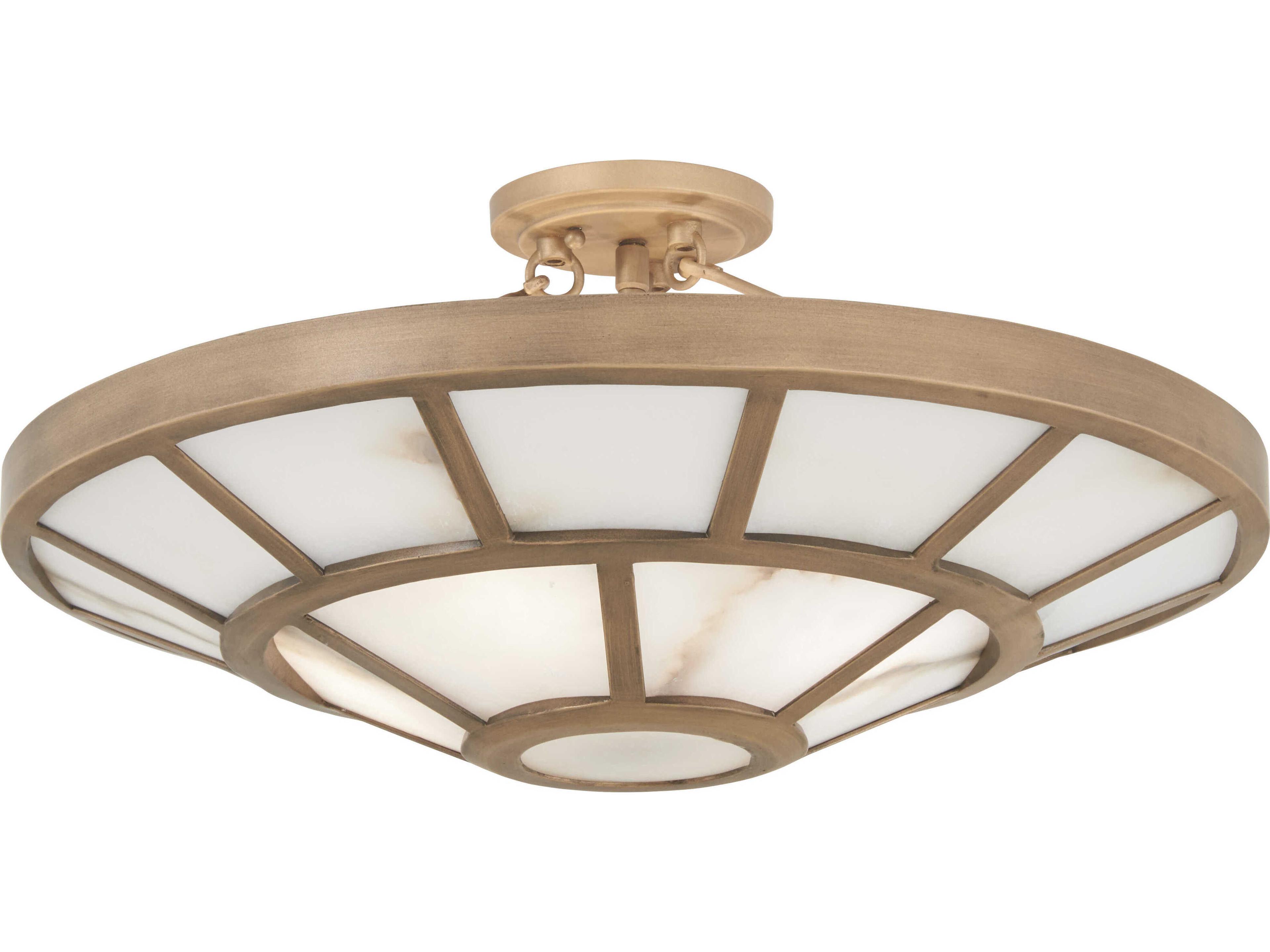 Istria 4-Light Ashen Gold Semi Flush Mount