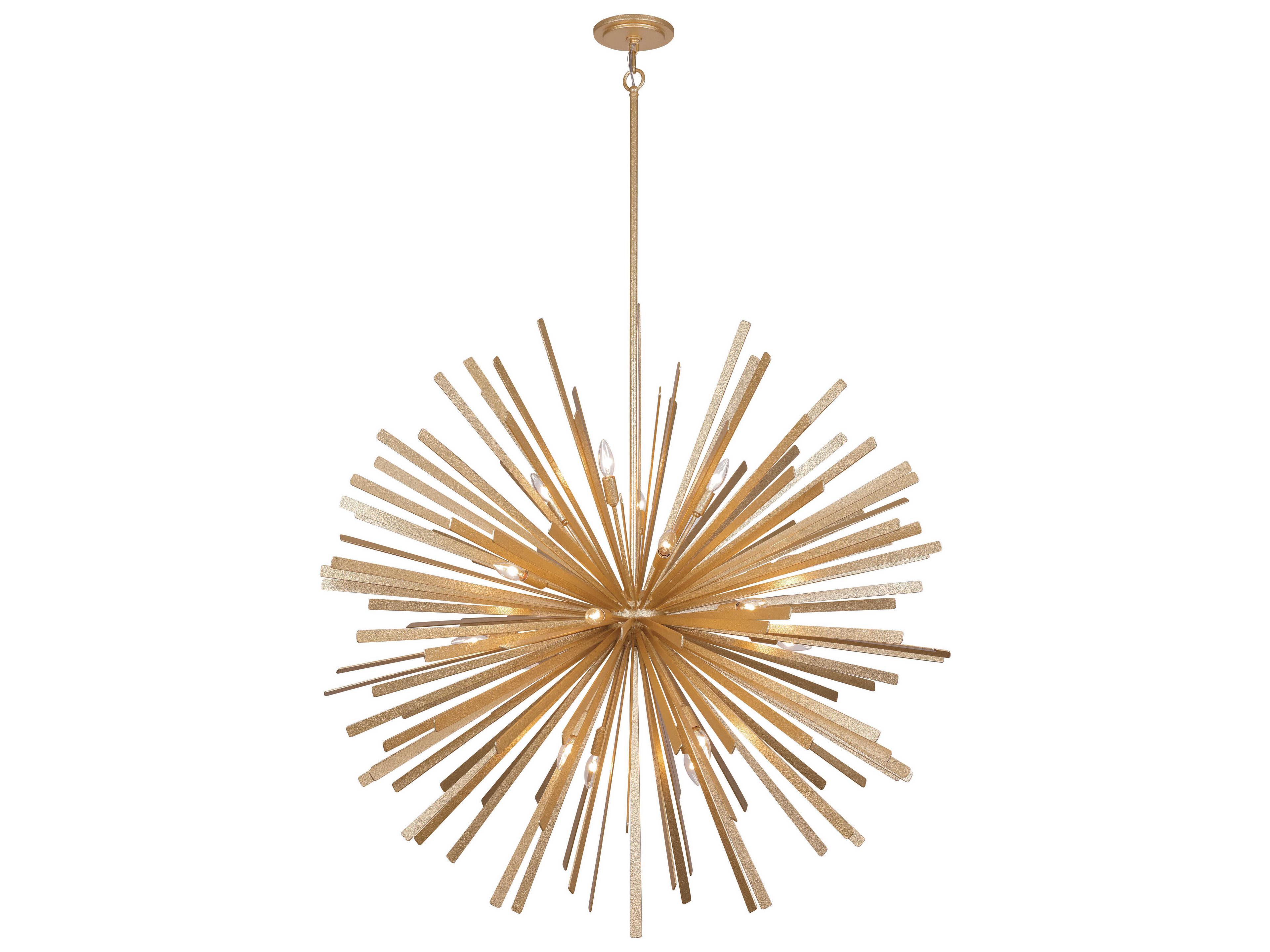 Confluence 20-Light Piastra Gold Sputnik Pendant