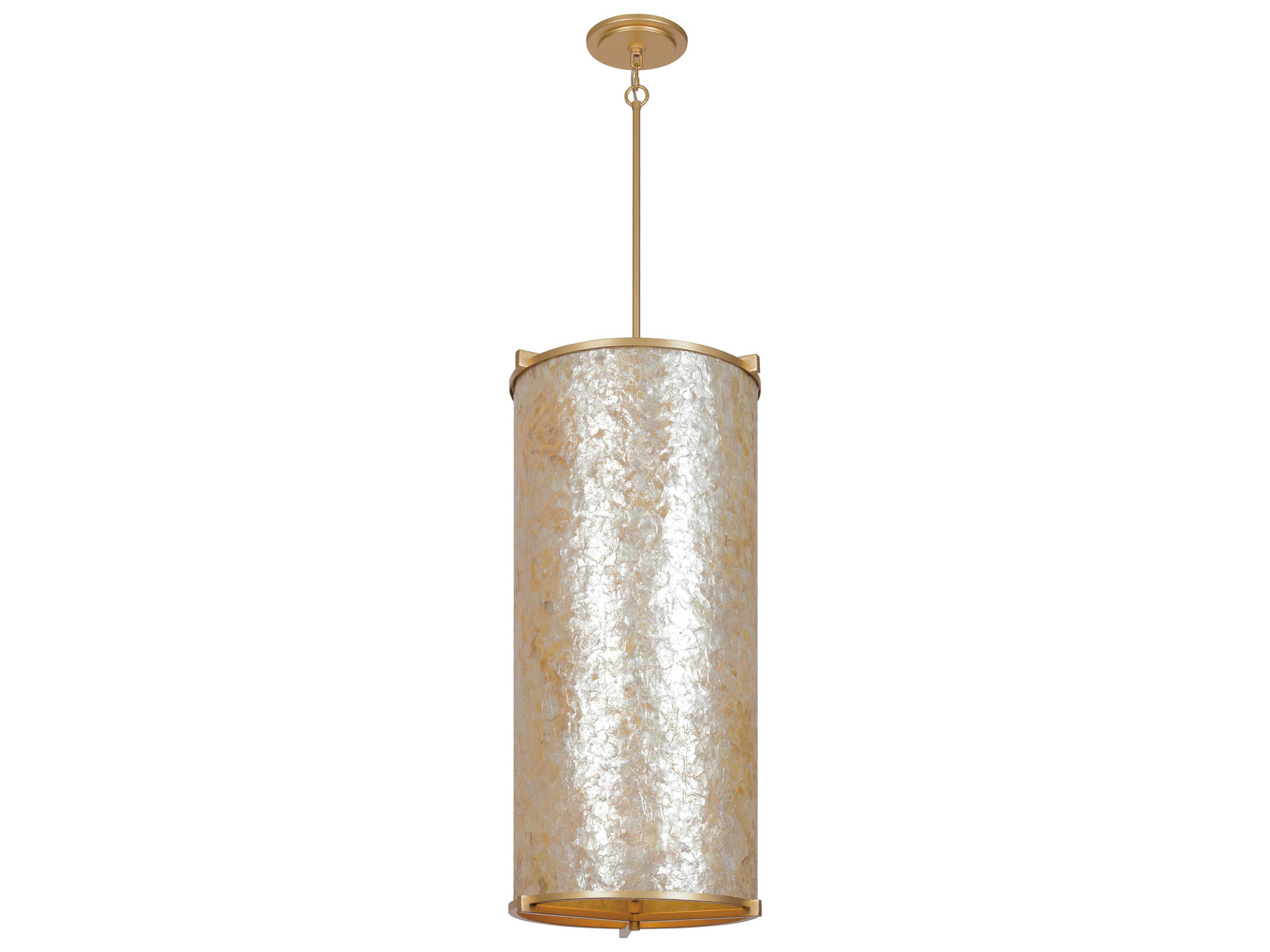 Sommers Bend 6-Light Fawn Gold Cylinder Pendant