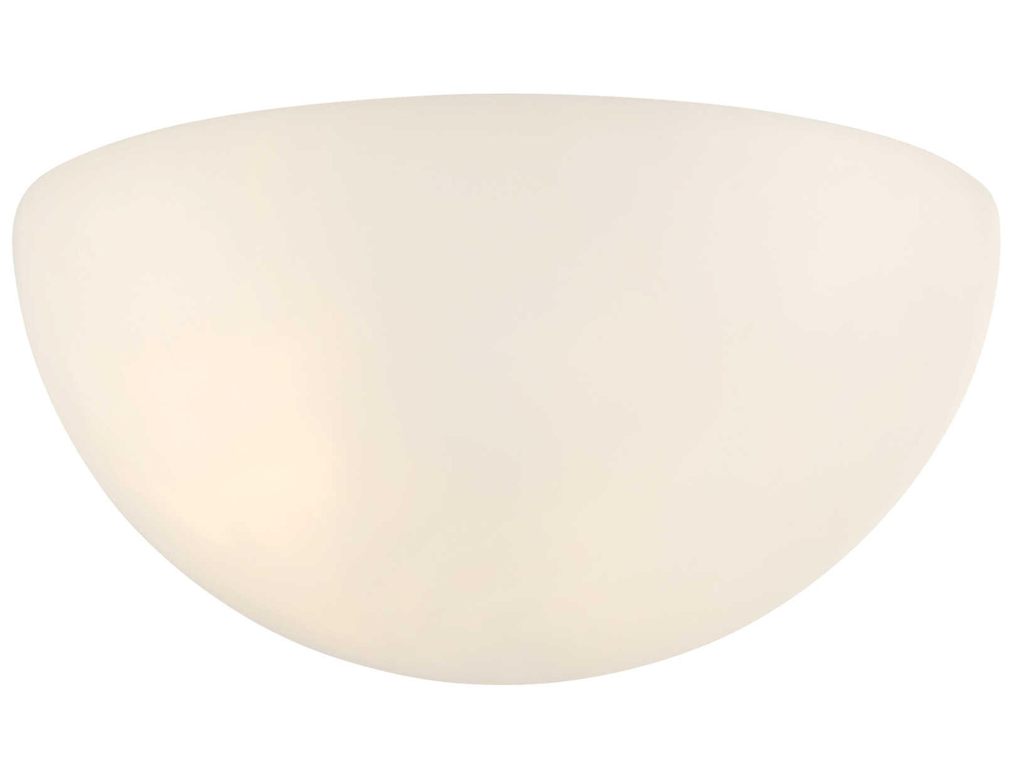 1-Light White Wall Sconce