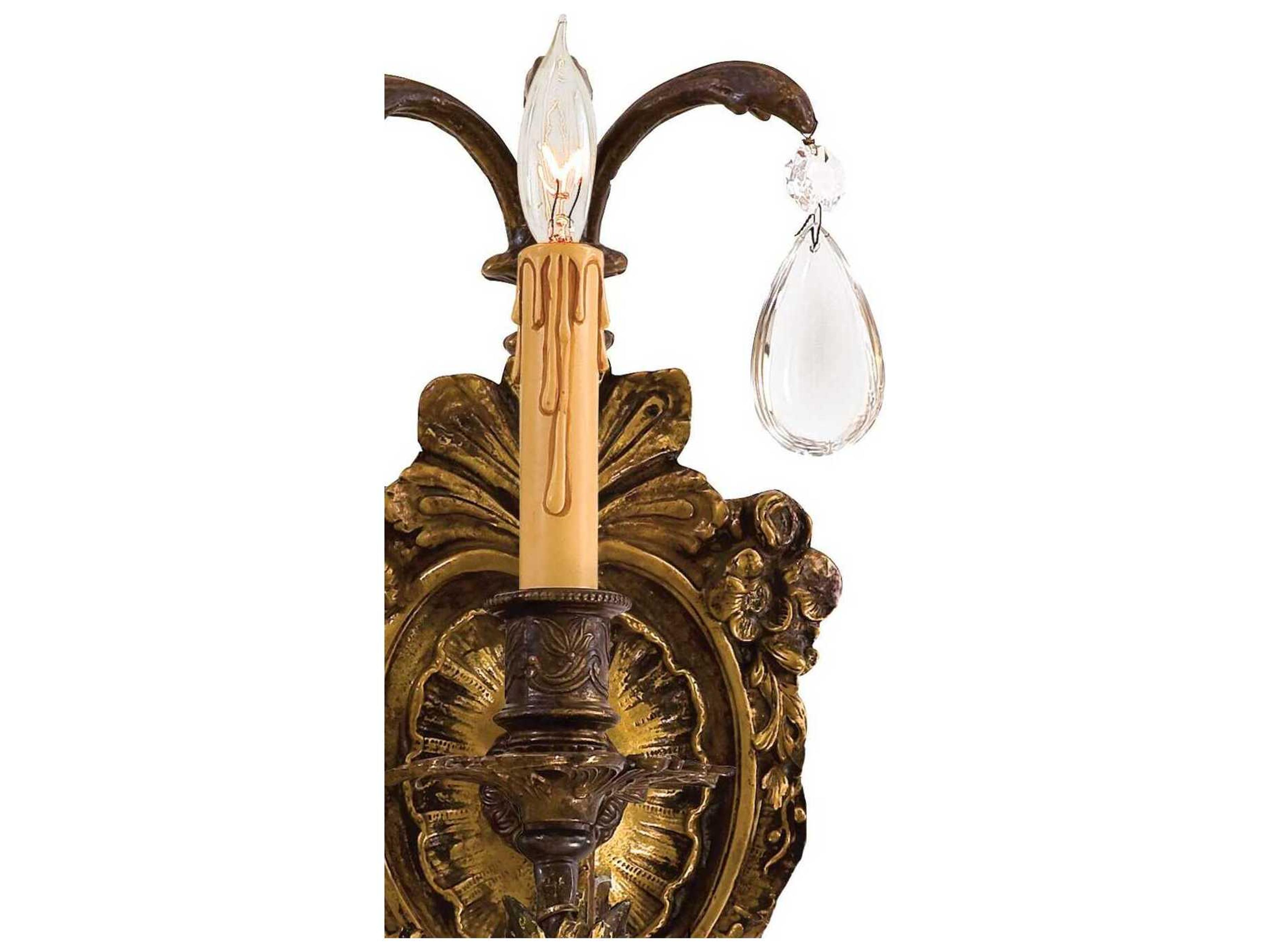 Metropolitan 1-Light Antique Bronze Patina Traditional Wall Sconce