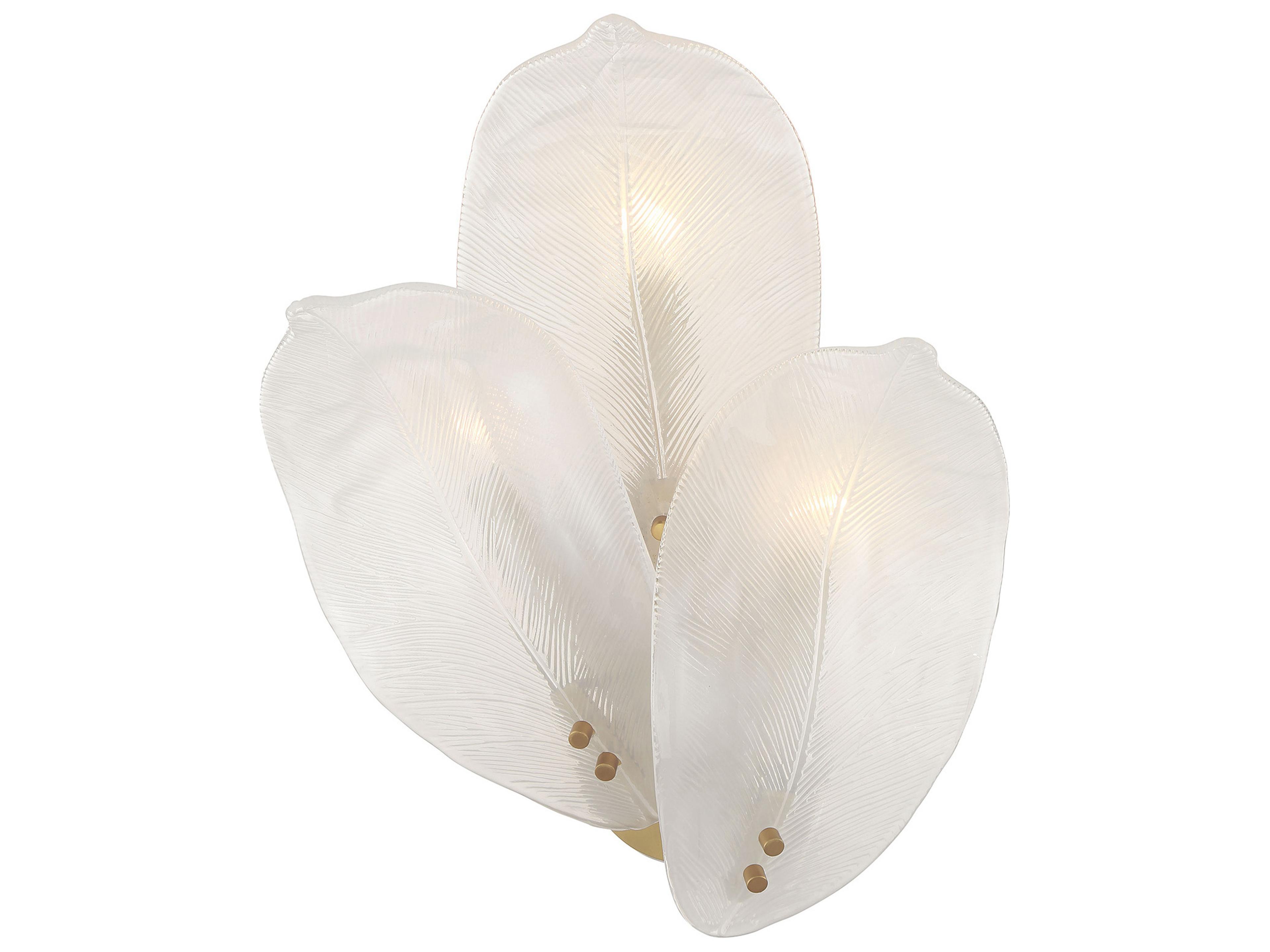 Orchid 3-Light Legacy Brass Wall Sconce
