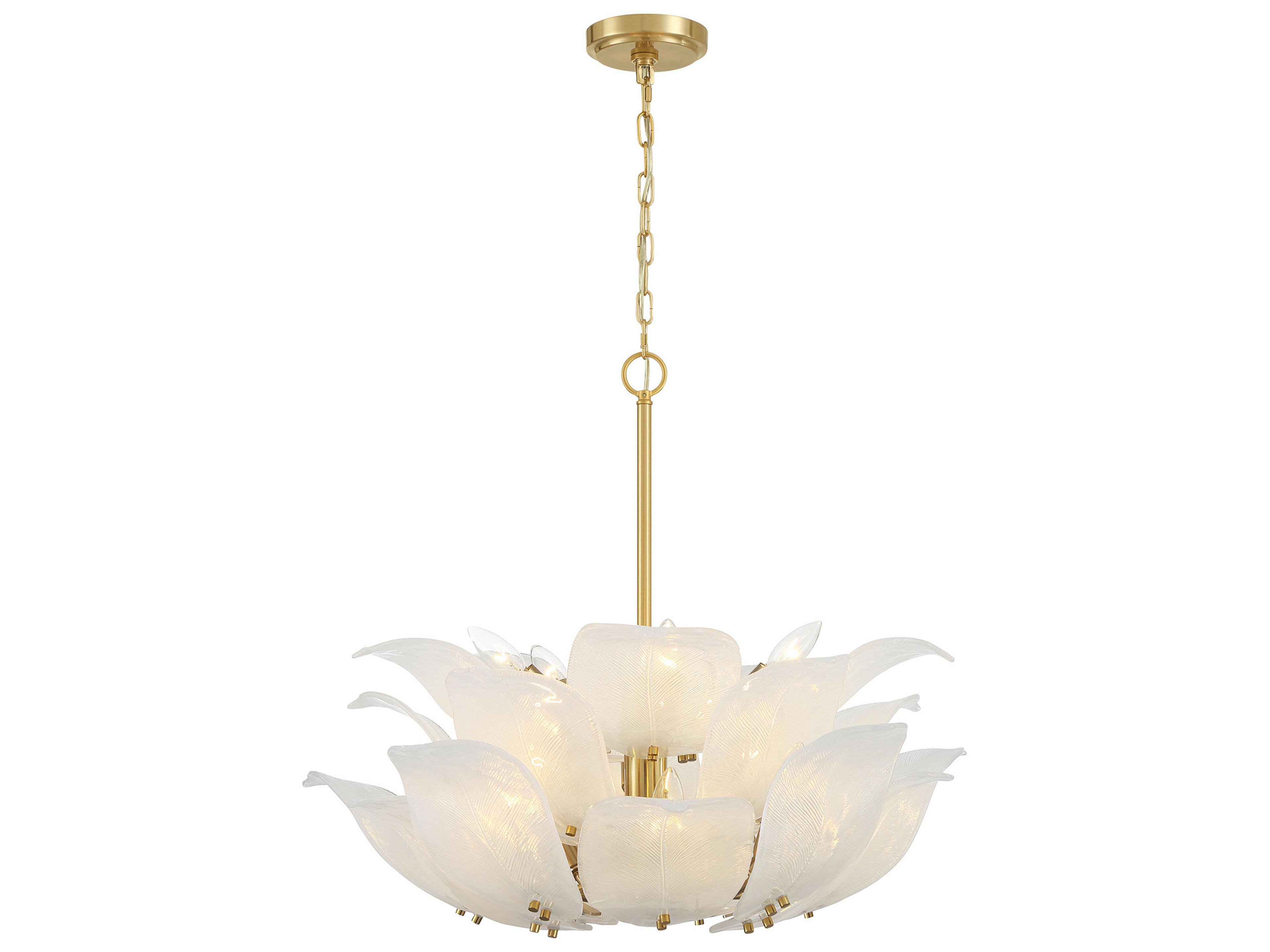 Orchid 10-Light Legacy Brass Pendant