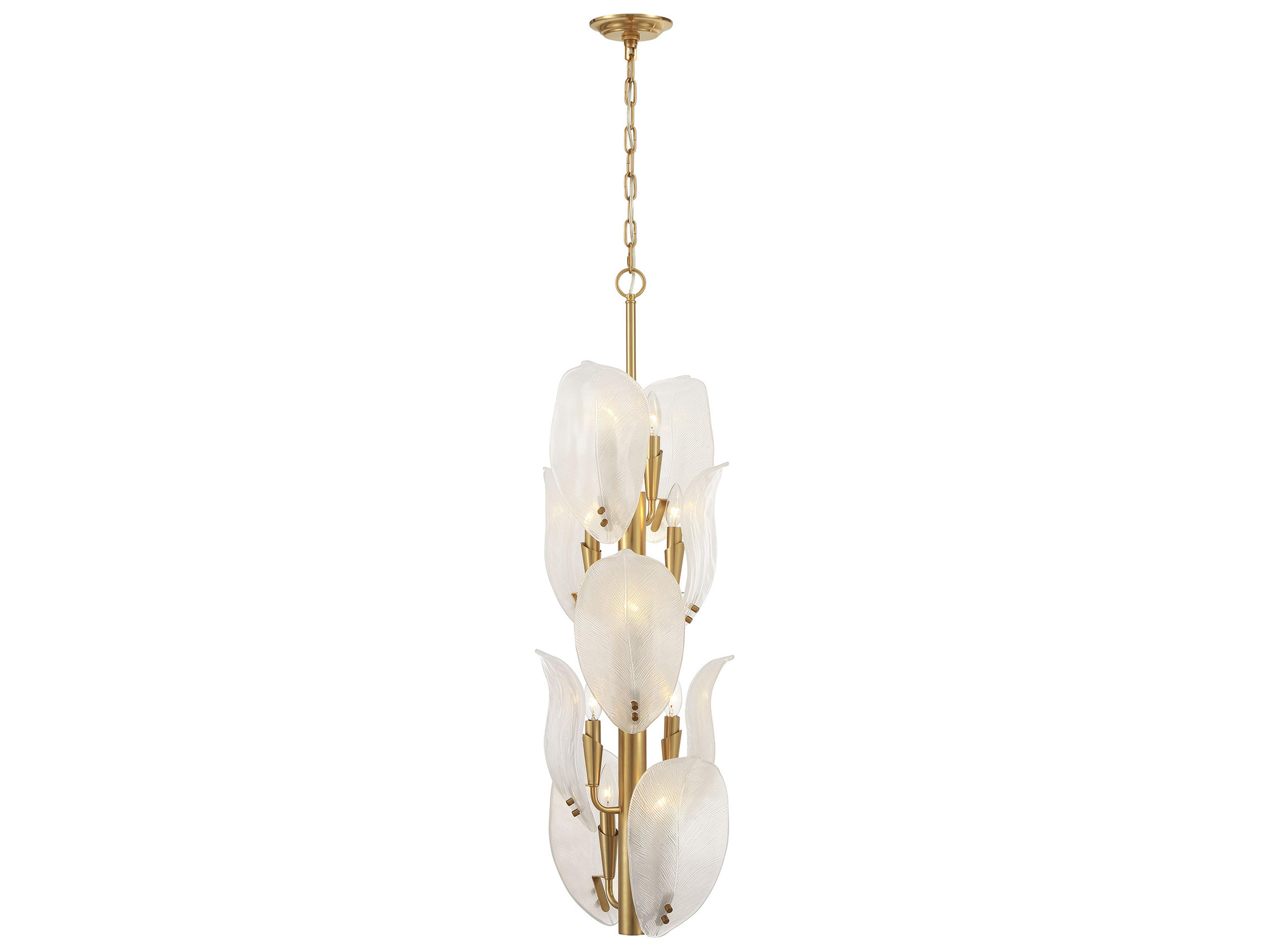 Orchid 10-Light Legacy Brass Mini Pendant